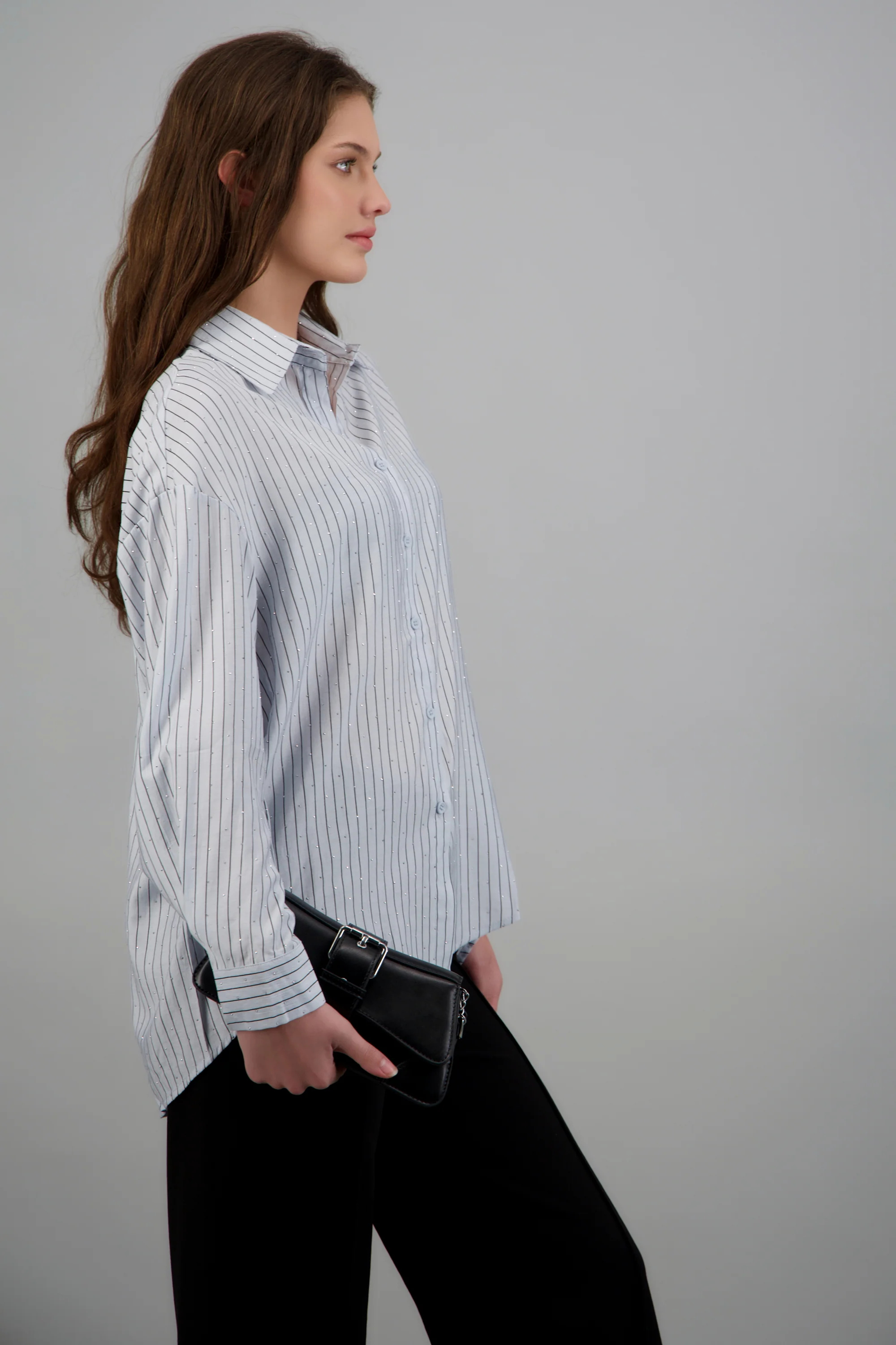 Camisa rayas con rhinestones - Image 3