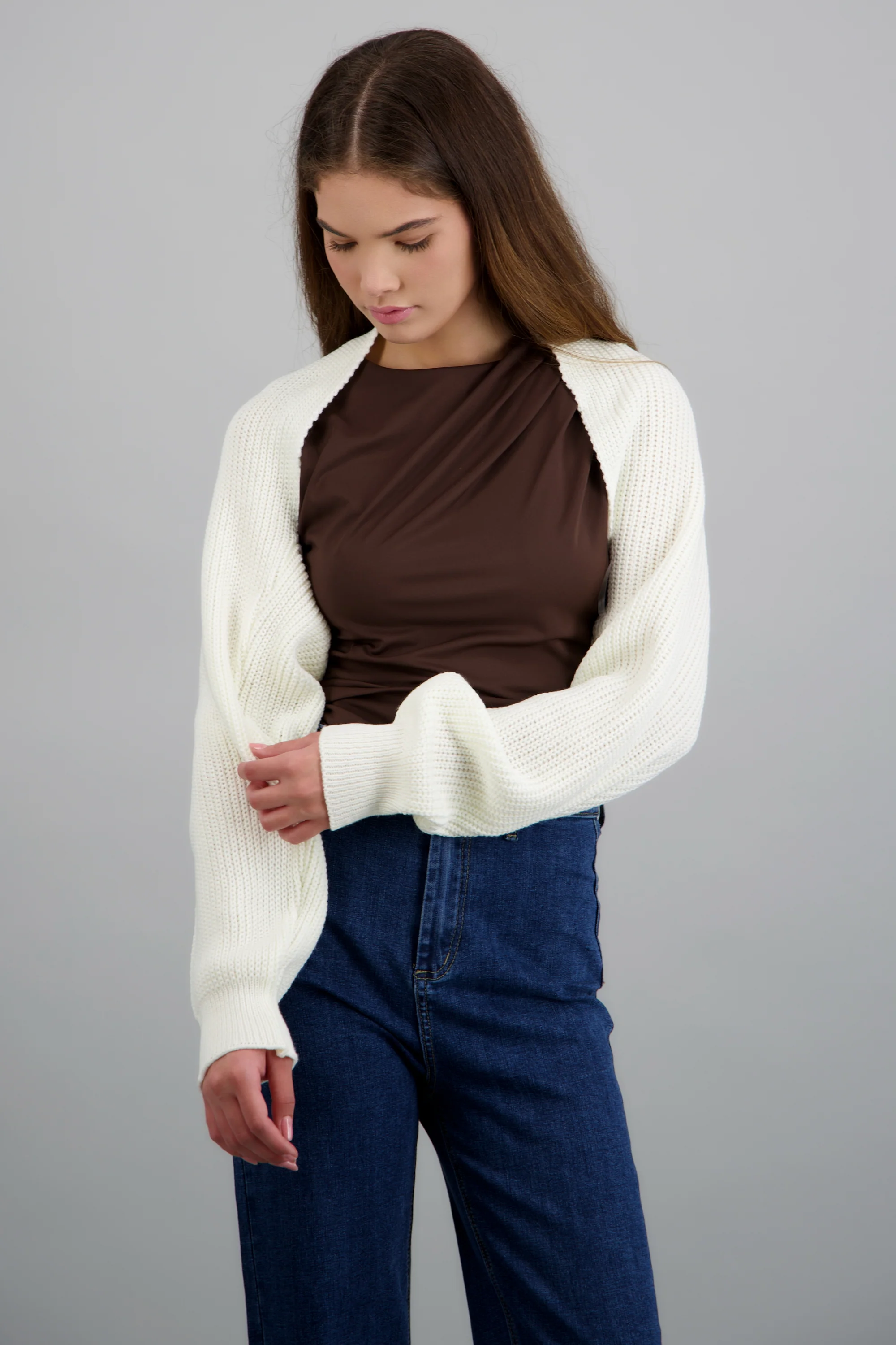 Cardigan bolero en tejido - Image 4