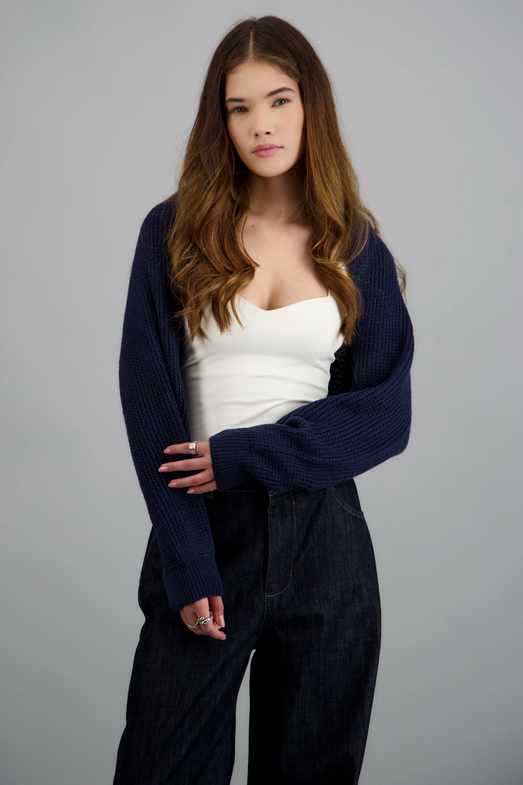 Cardigan bolero en tejido - Image 3