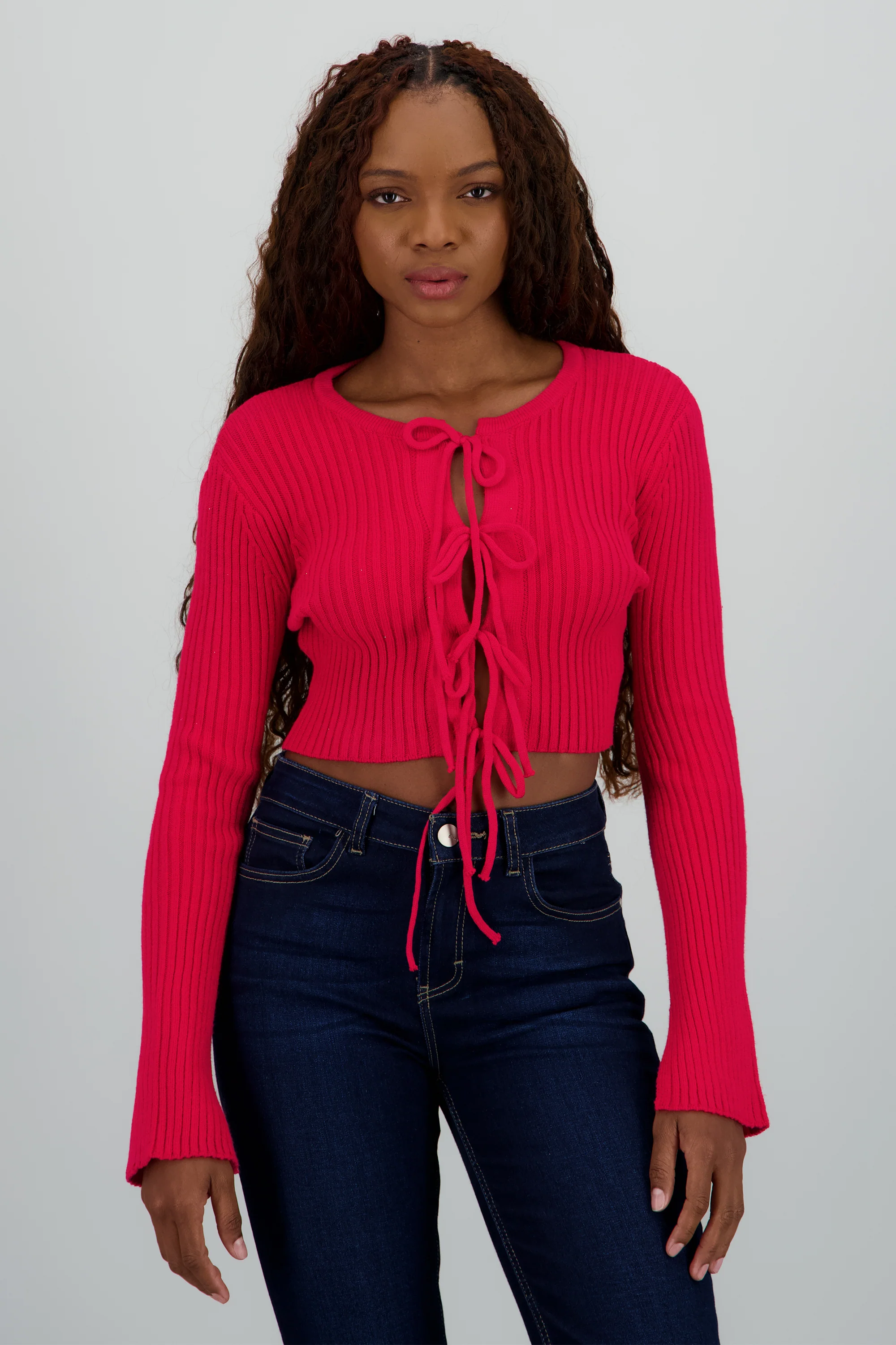 Cardigan con detalle monos