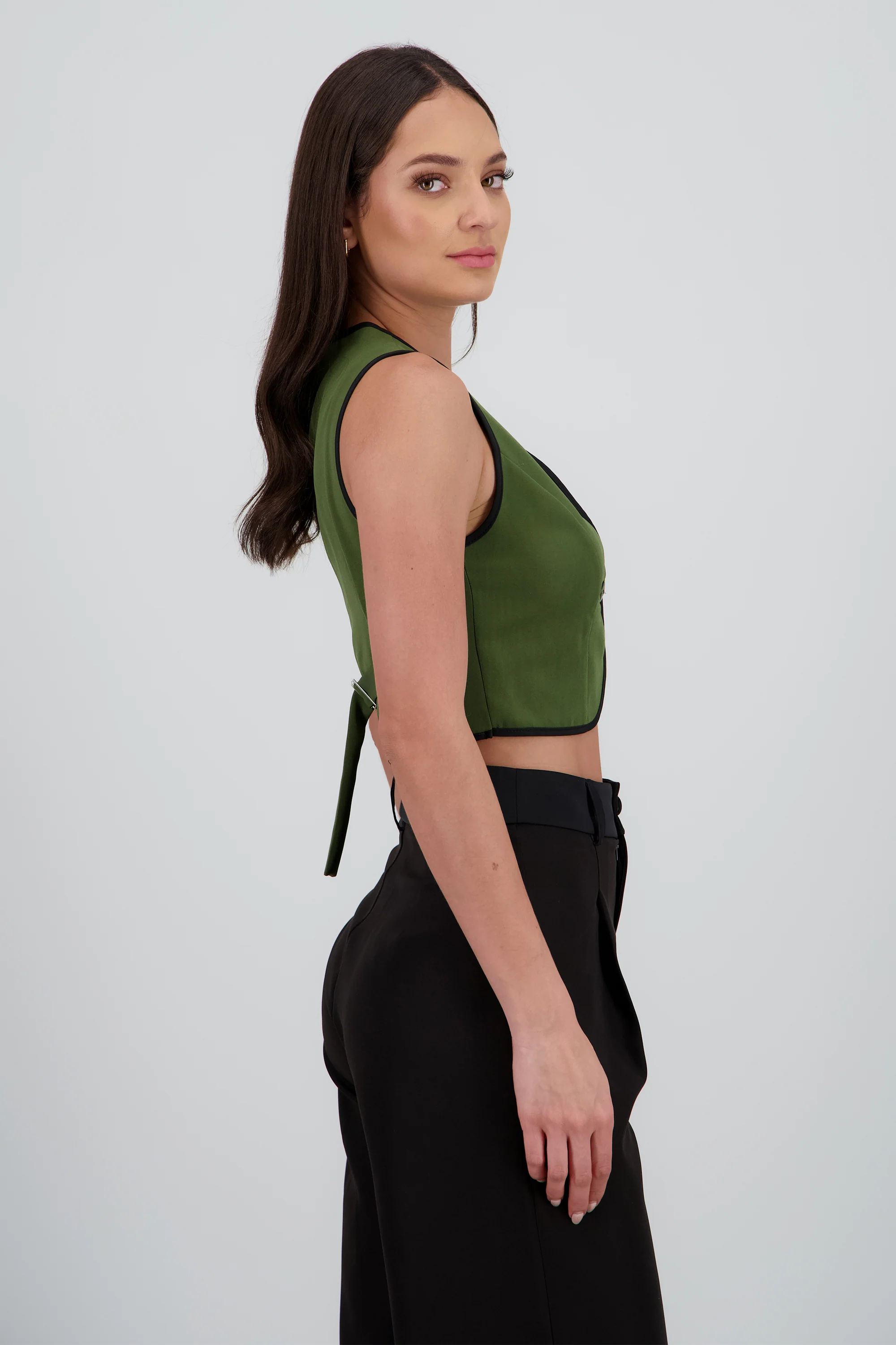 Chaleco detalle contraste cruzado 2 botones Hyp - Image 3
