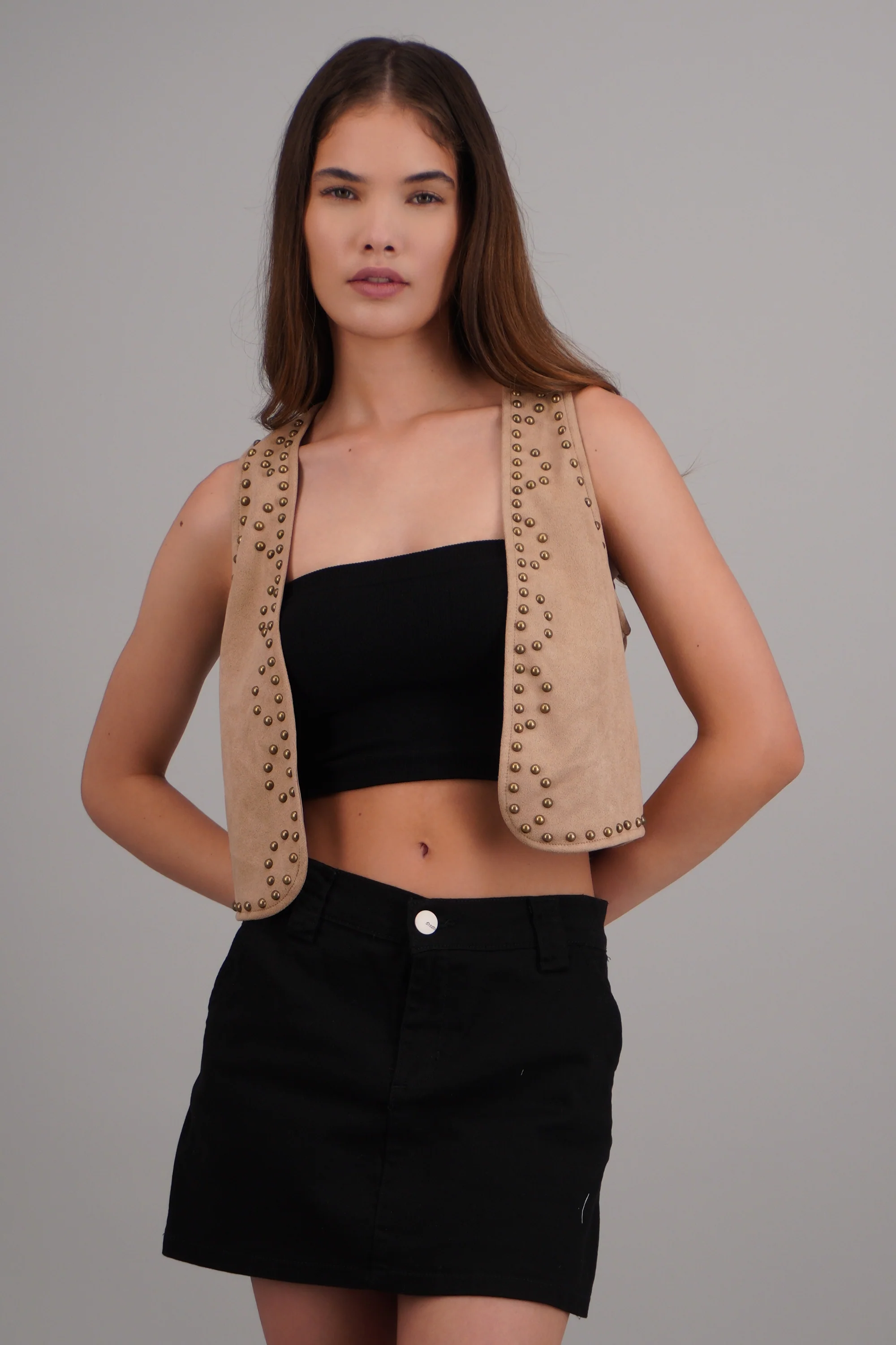 Chaleco suede estoperoles - Image 3