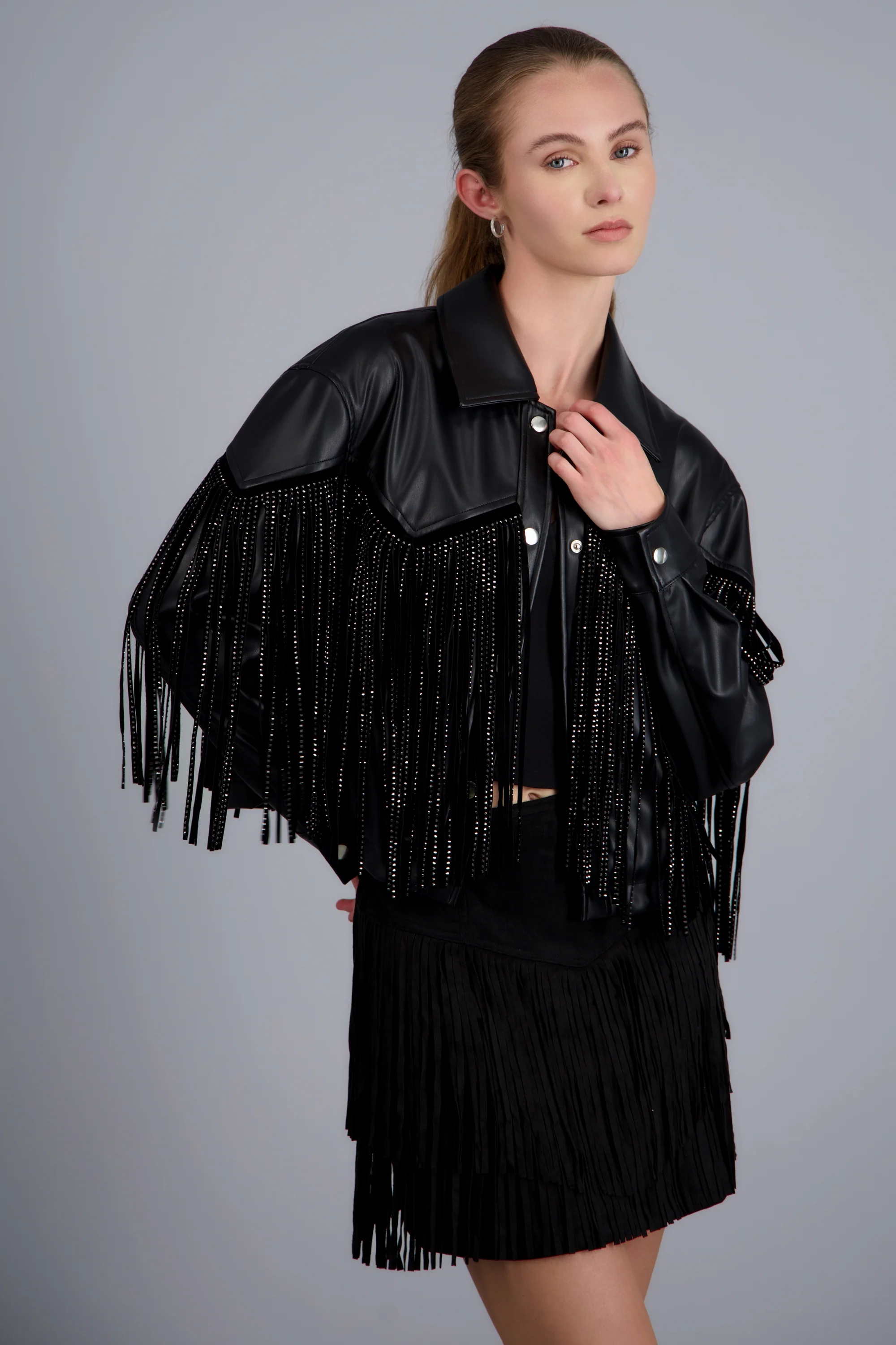 Chamarra Fringe Brillos - Image 4