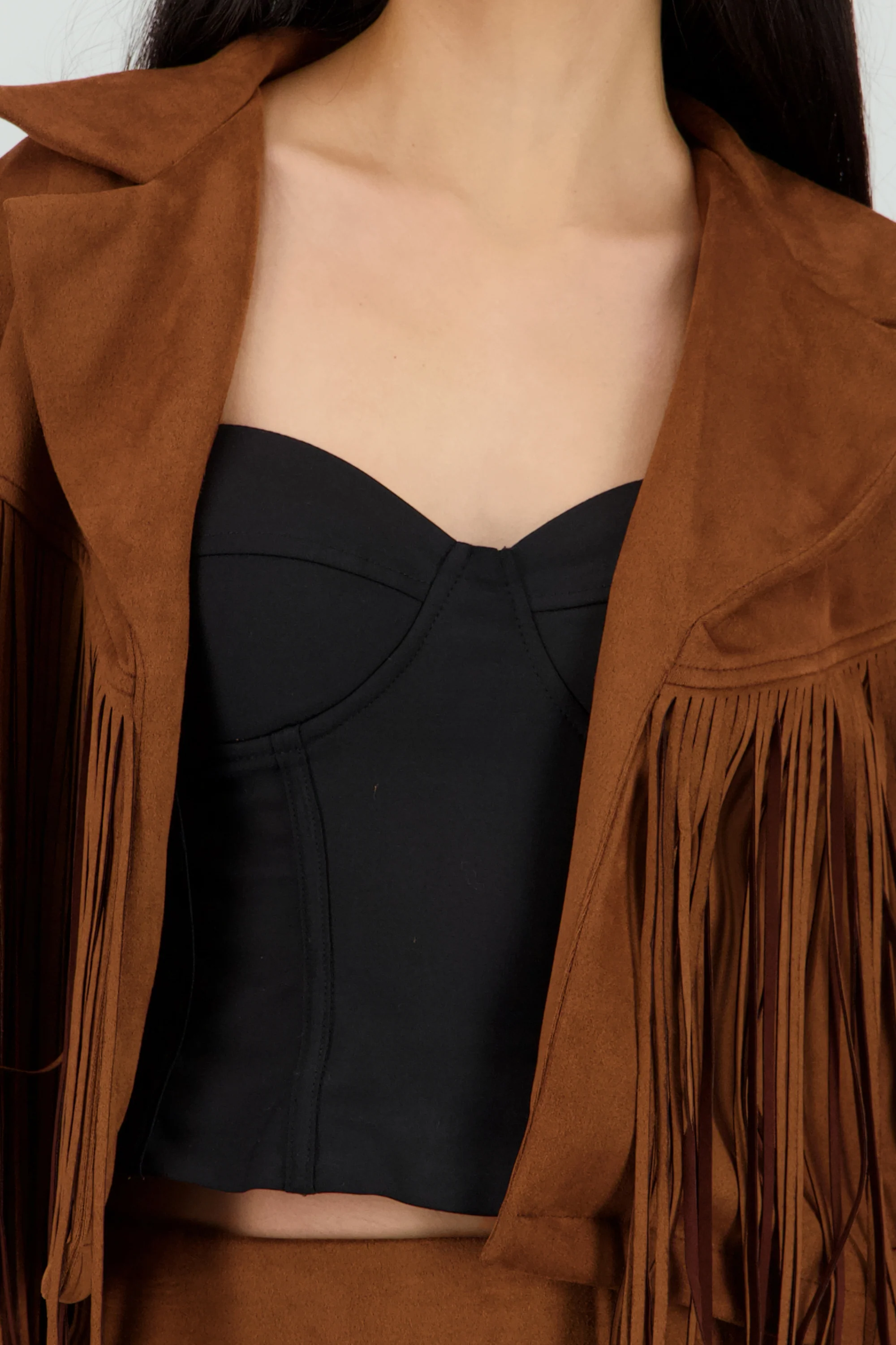 Chamarra fringe suede - Image 5
