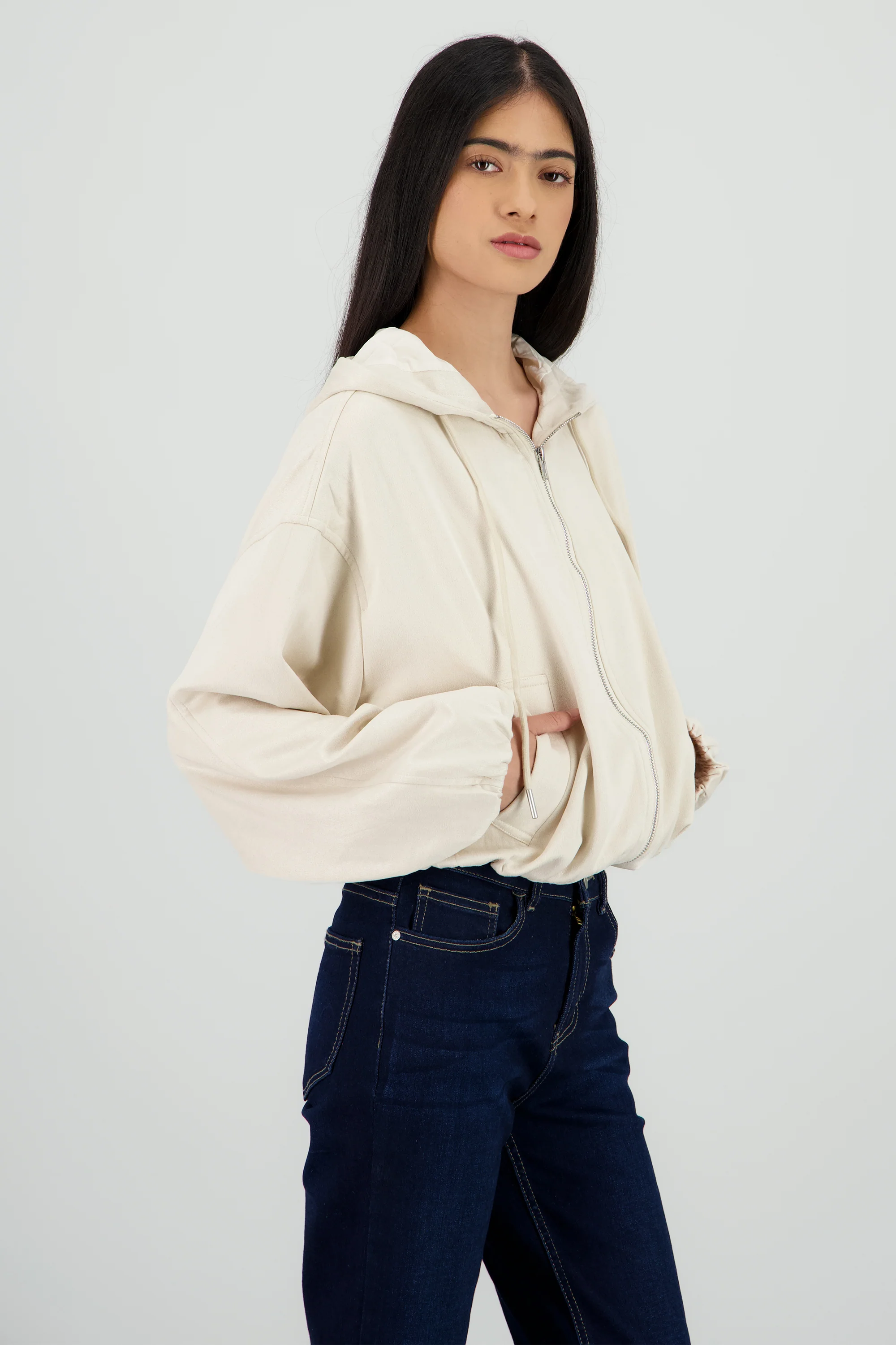 Chamarra suede cierre - Image 3