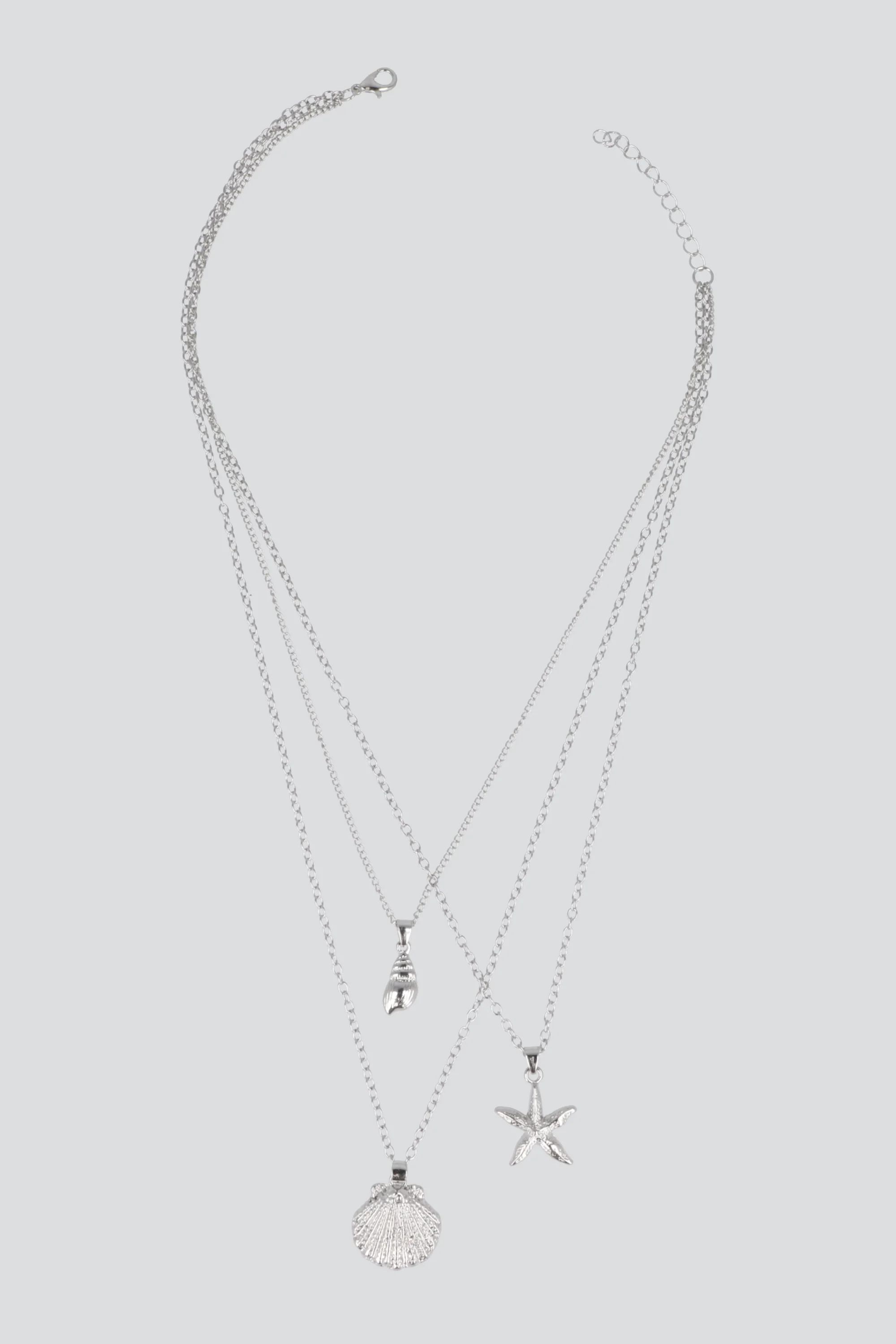 Collar 3 lineas conchas