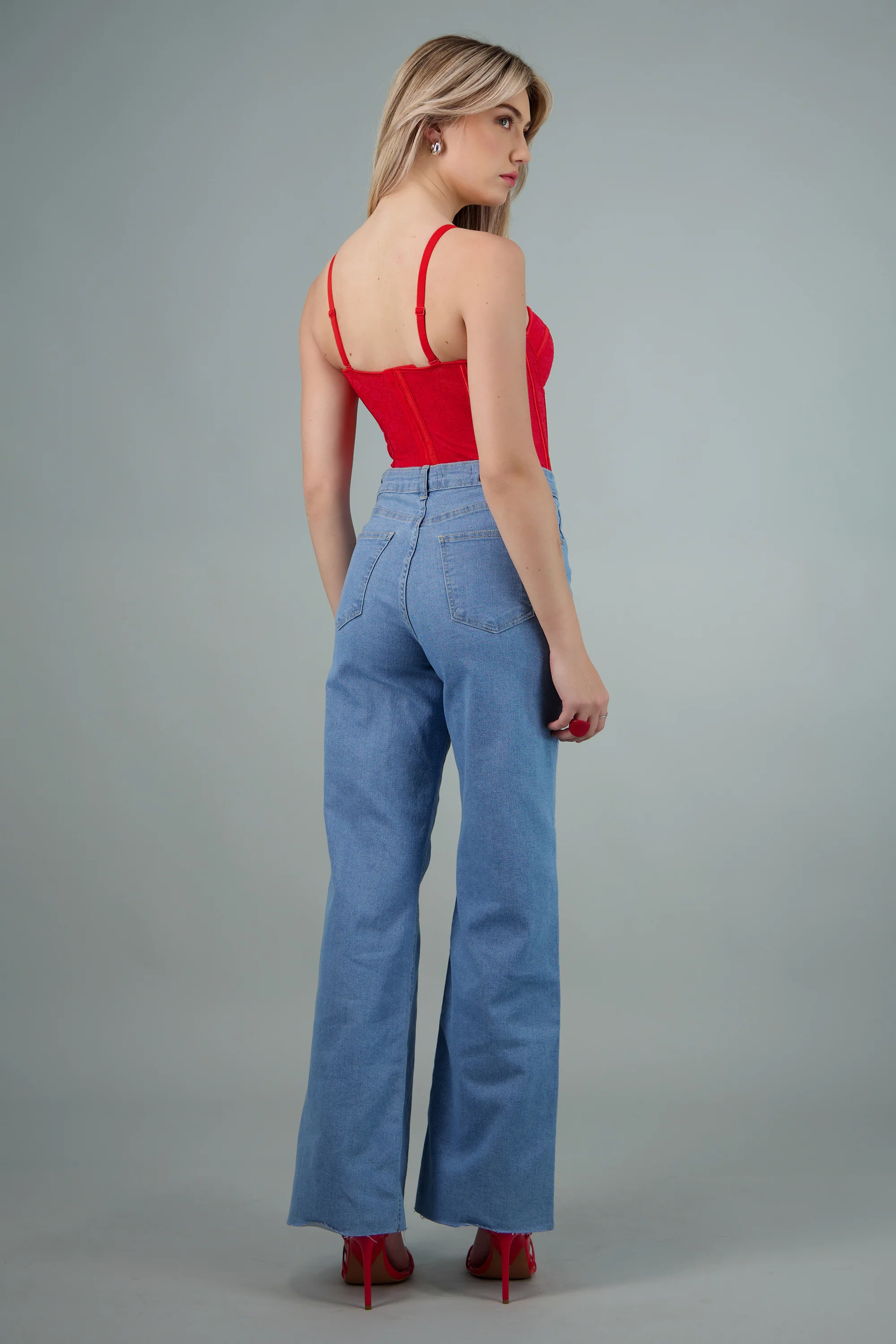 Corset copas encaje liso - Image 4