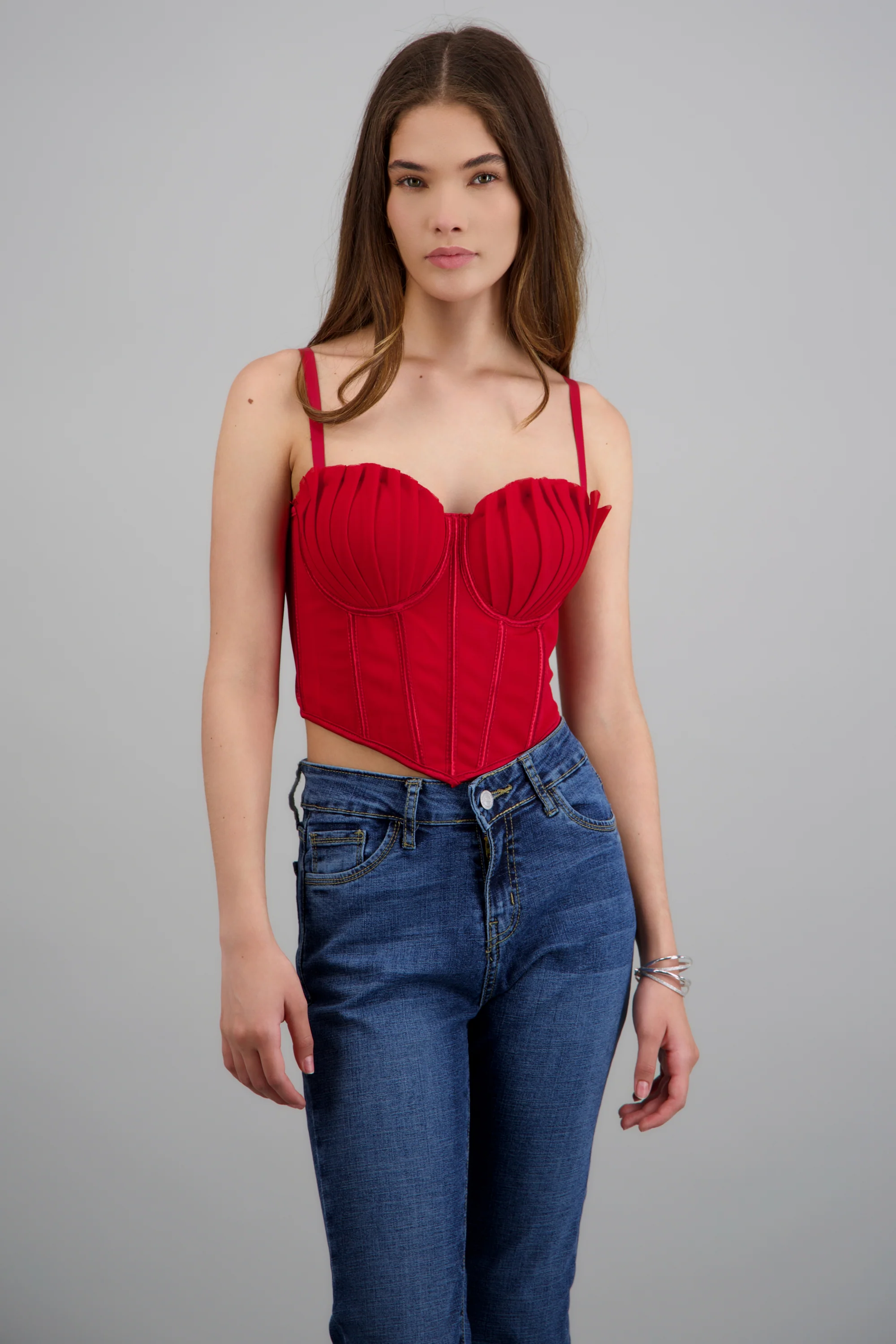 Corset varillas det plisado copas - Image 3