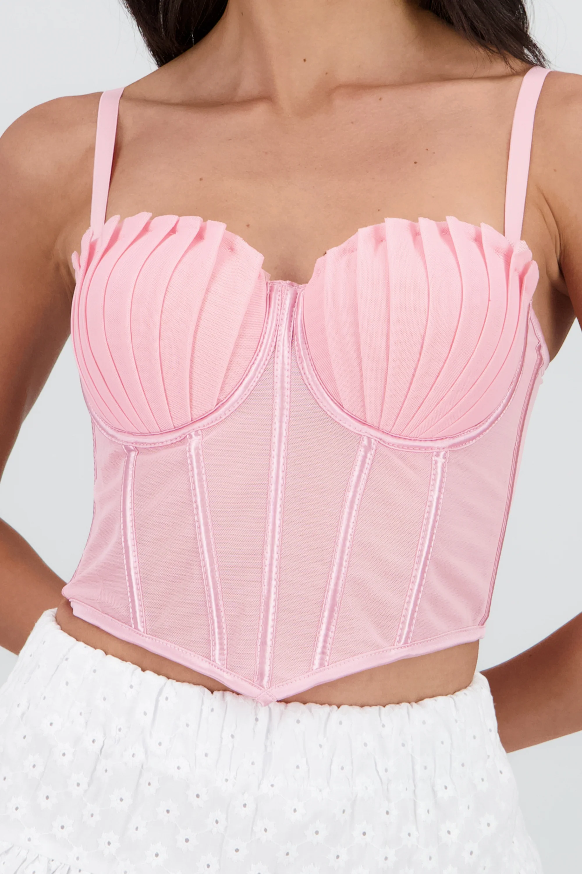 Corset varillas det plisado copas - Image 5