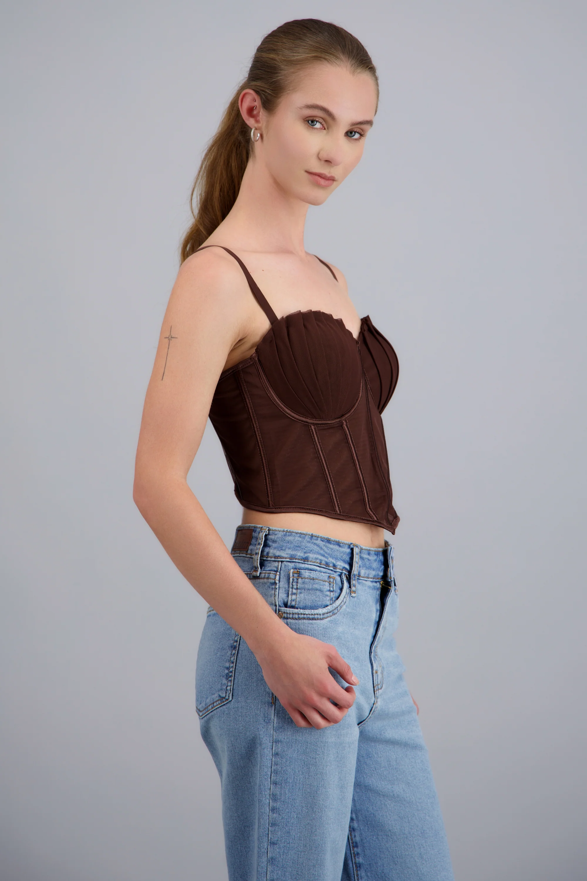 Corset varillas det plisado copas - Image 3