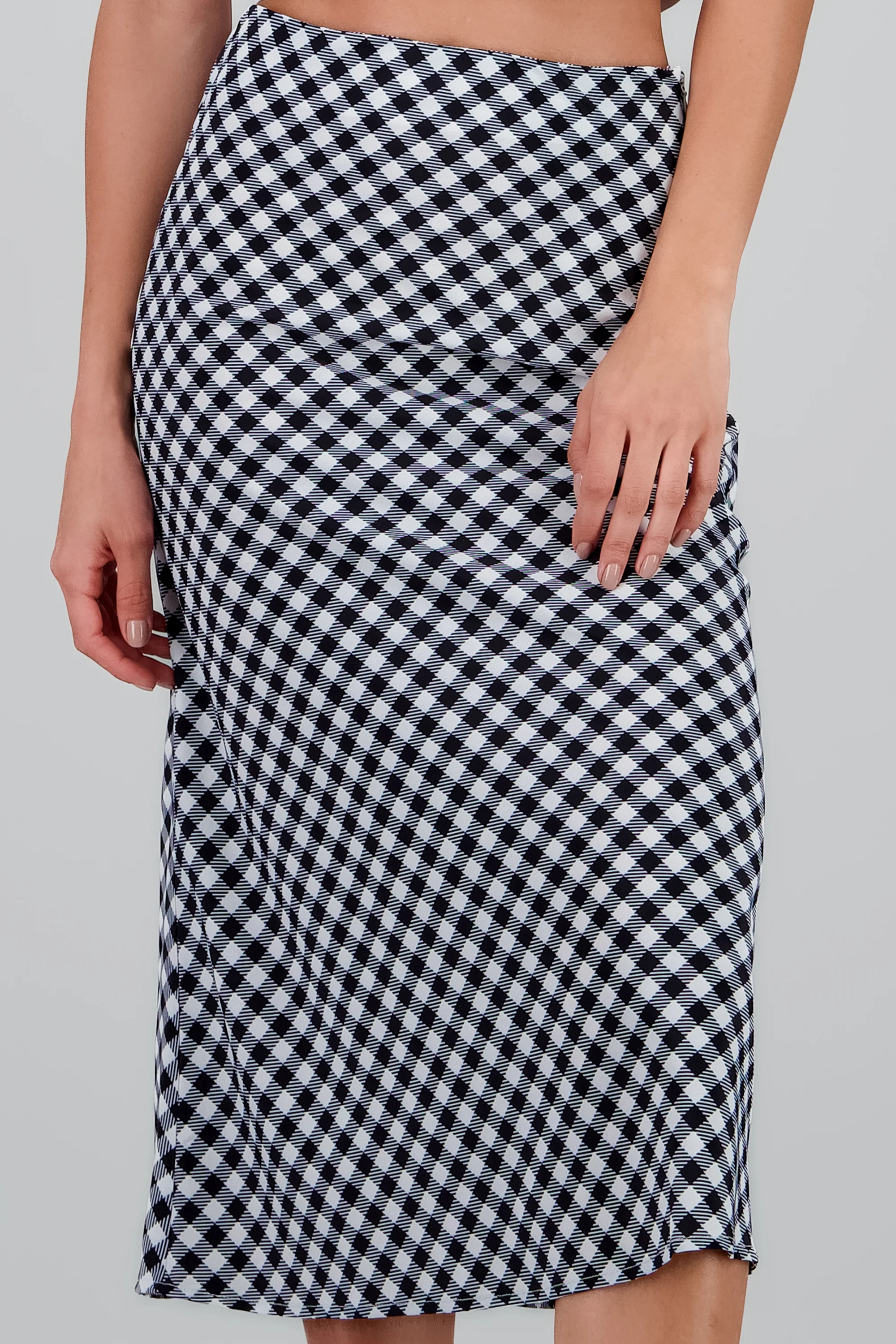 Falda cuadros midi - Image 5