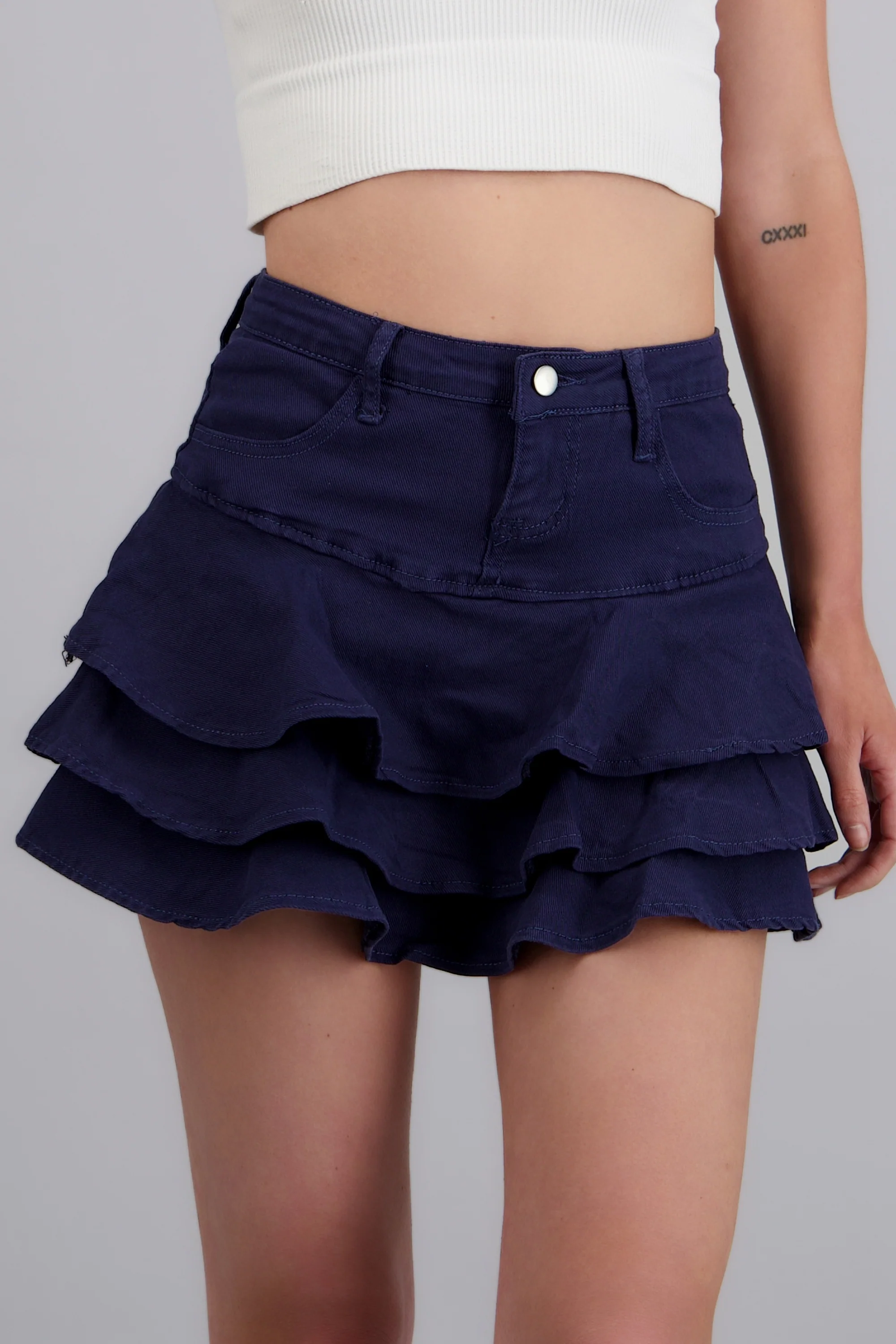 Falda denim triple olan - Image 5