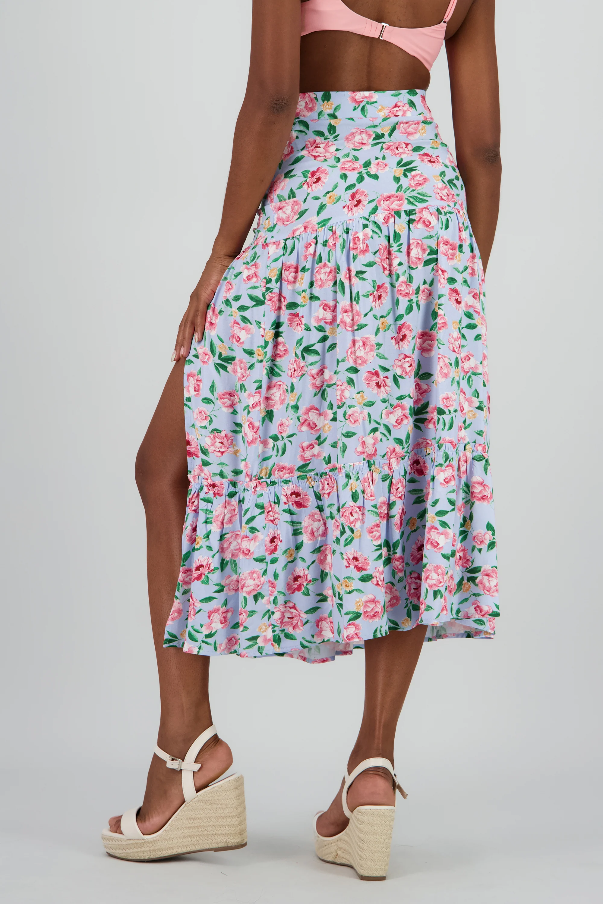 Falda estampado midi abertura - Image 4