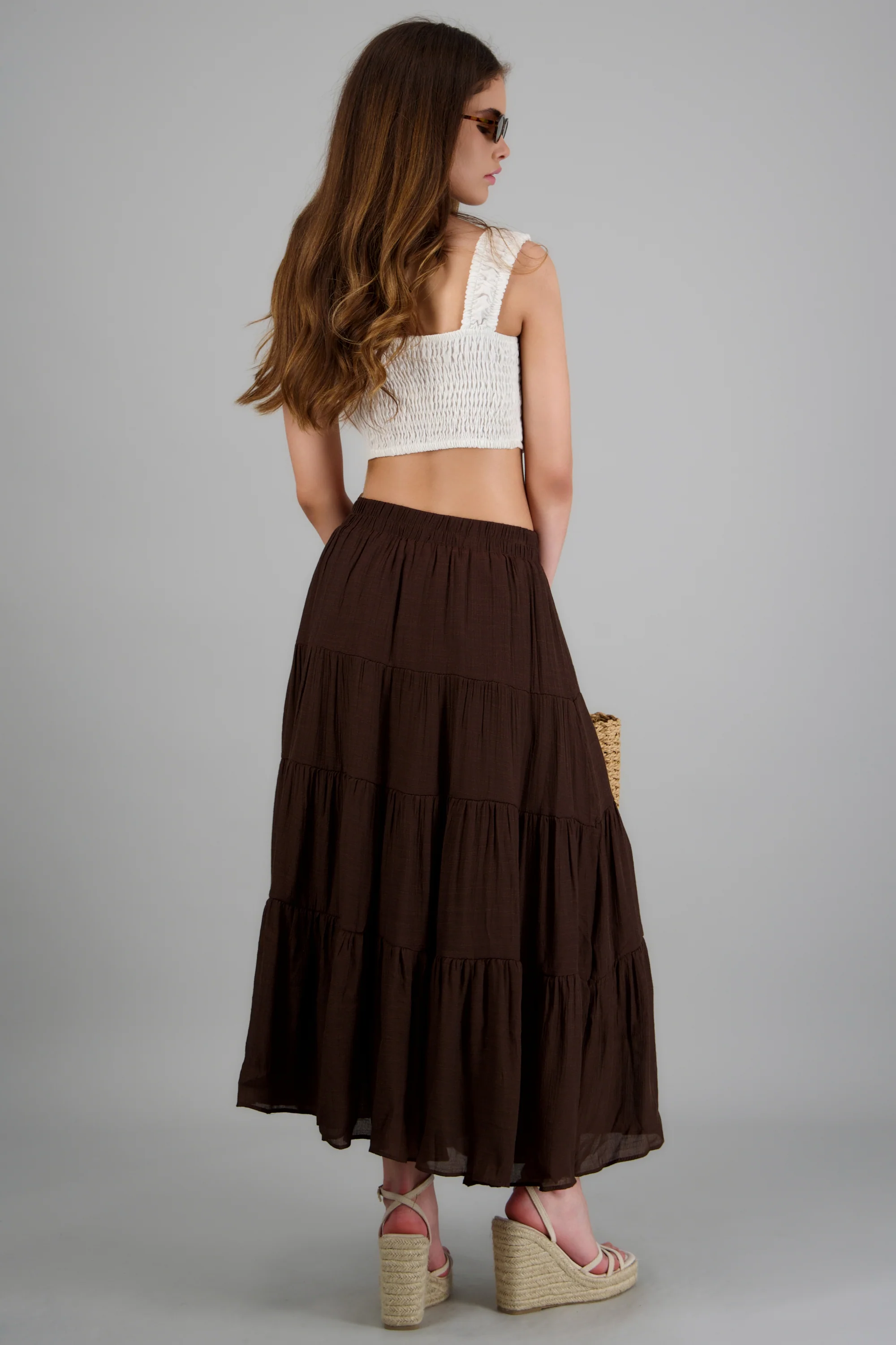Falda larga de niveles - Image 6