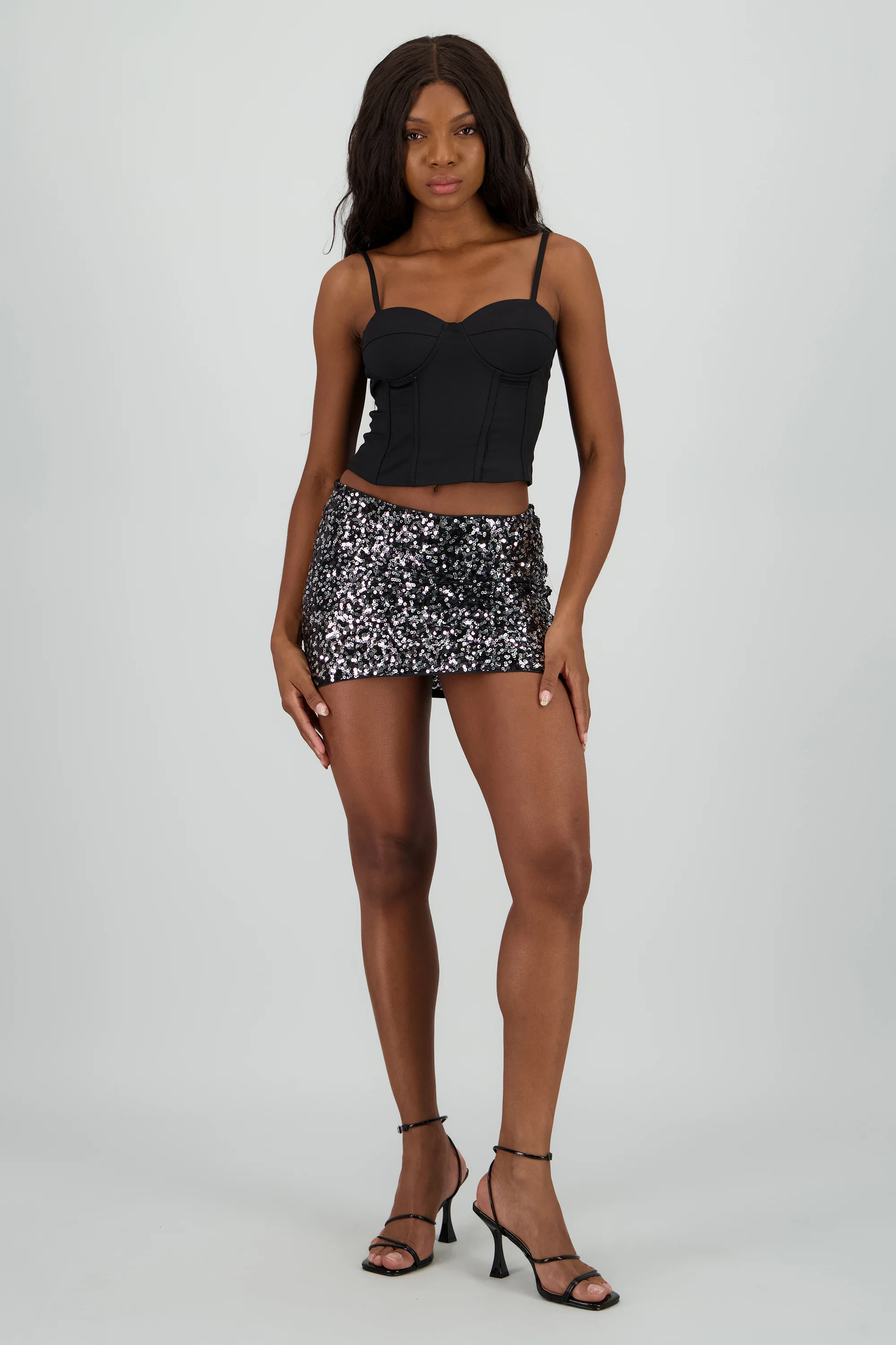 Falda lentejuelas mini