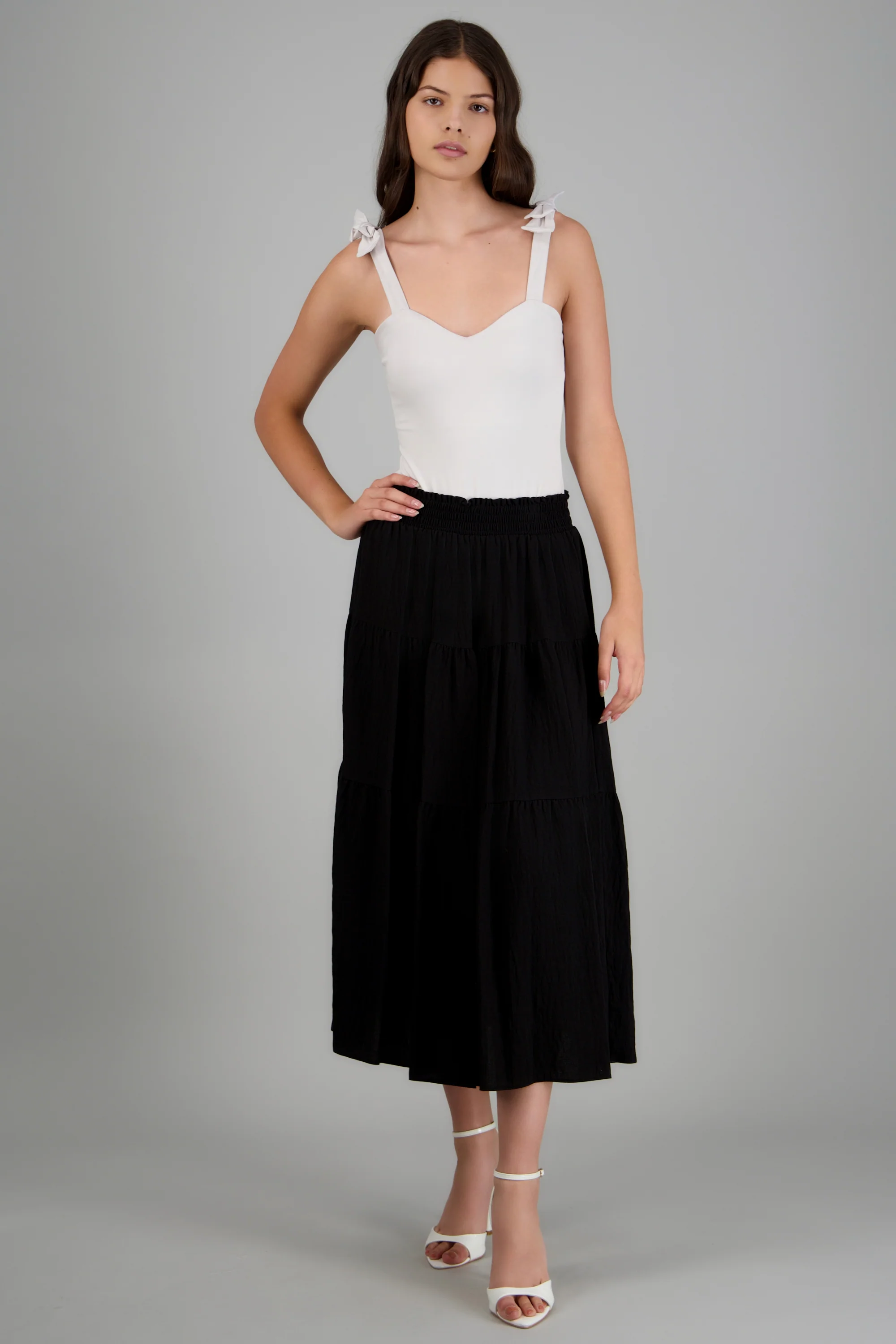 Falda maxi detalle pretina