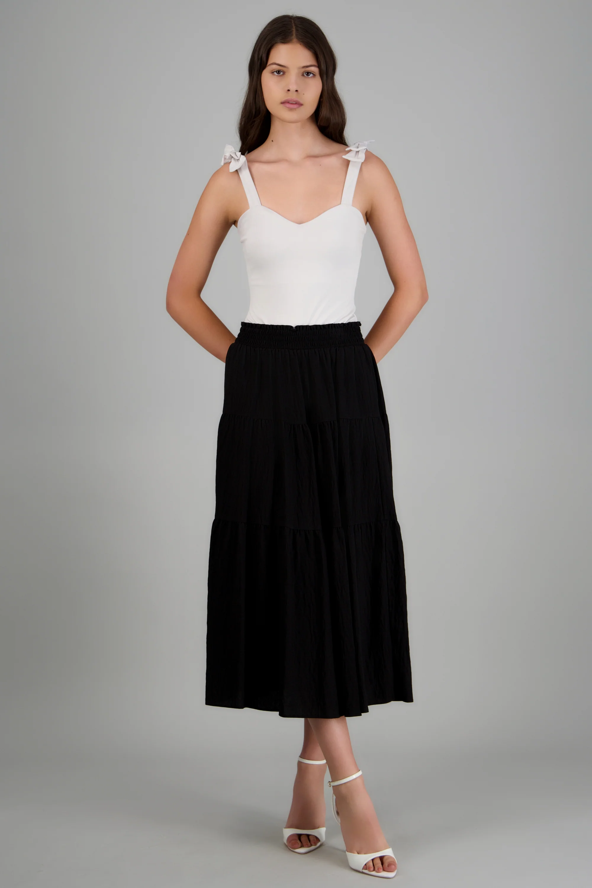 Falda maxi detalle pretina - Image 4