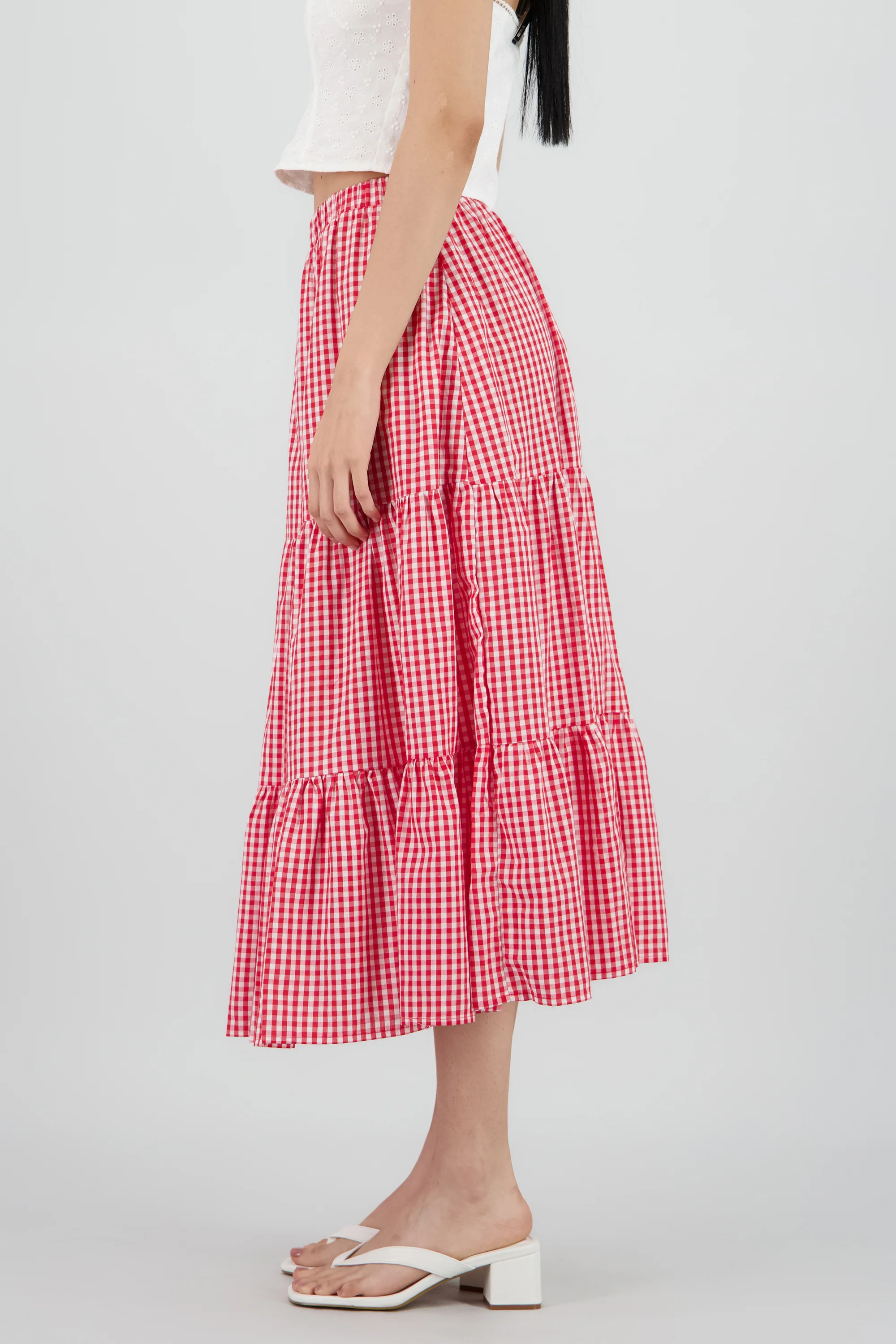 Falda maxi ginham - Image 3