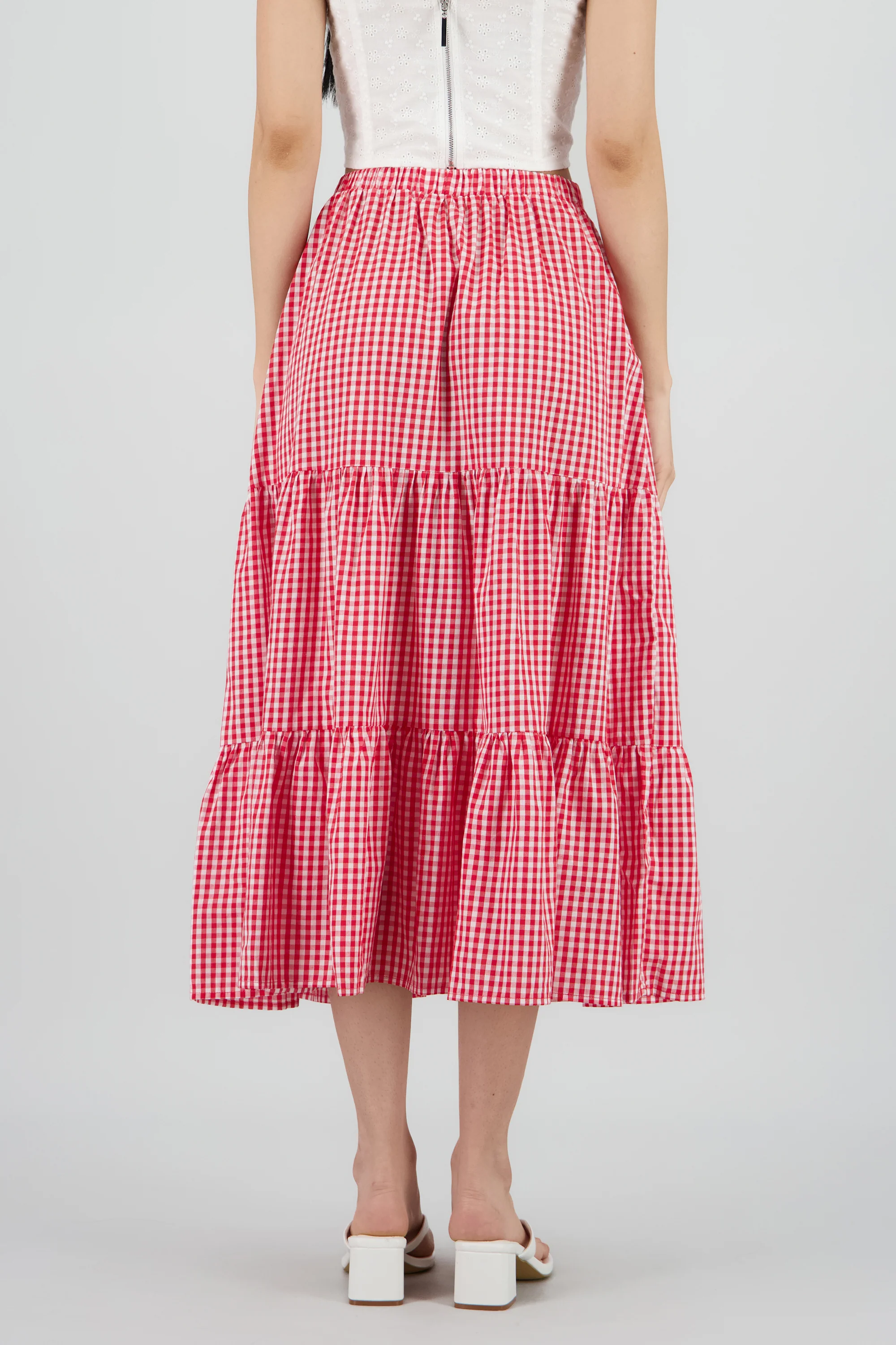 Falda maxi ginham - Image 4
