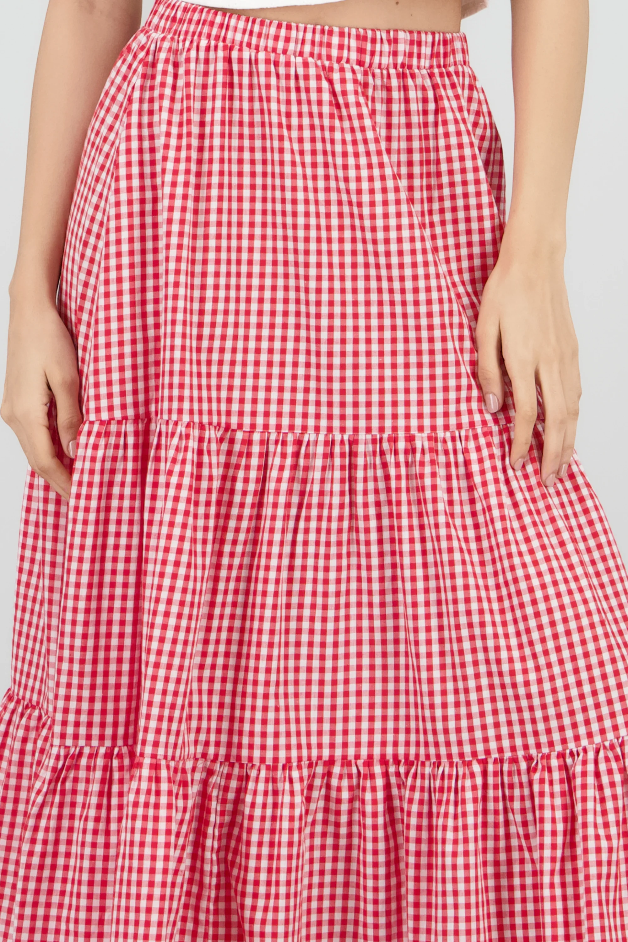 Falda maxi ginham - Image 5