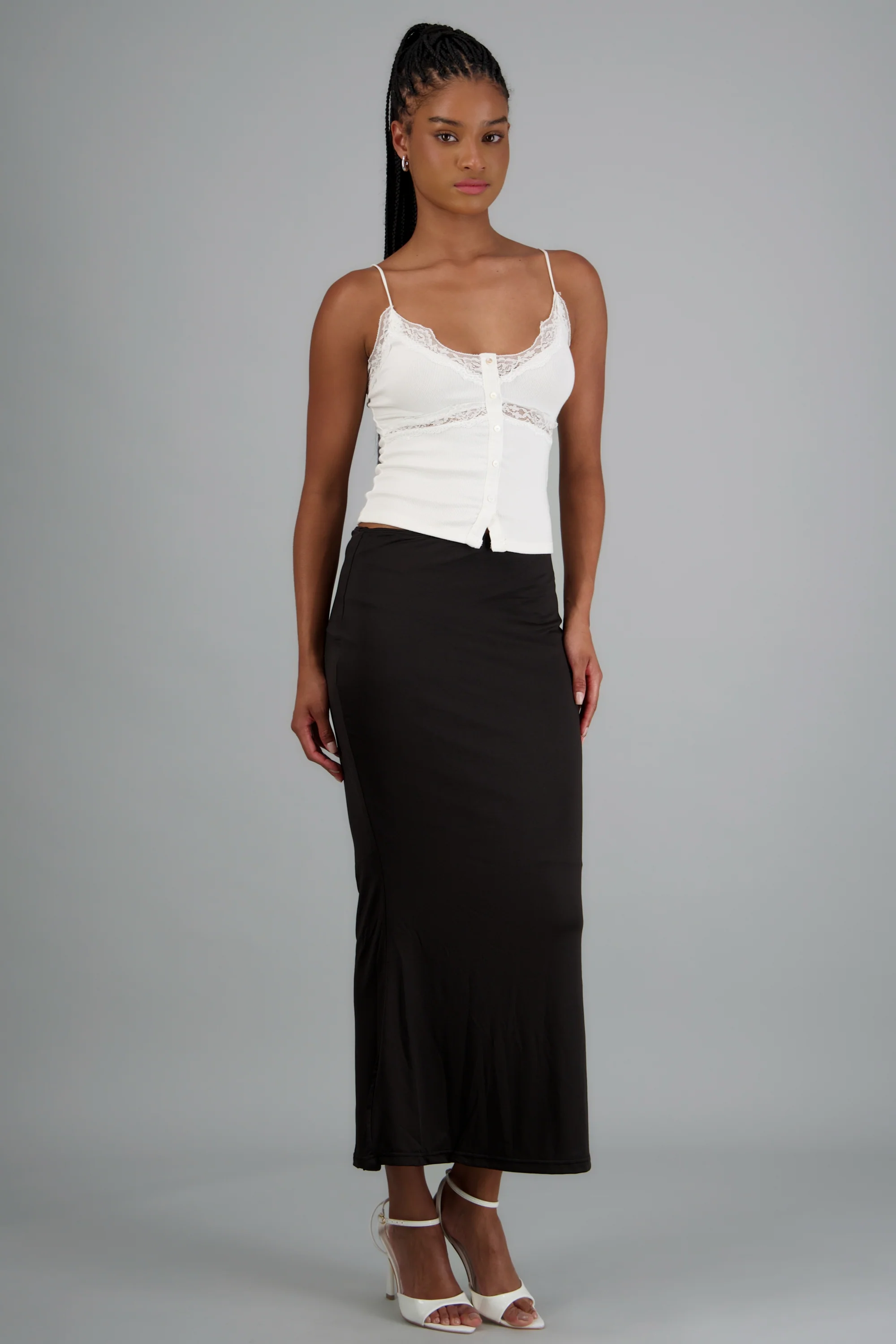 Falda maxi liso