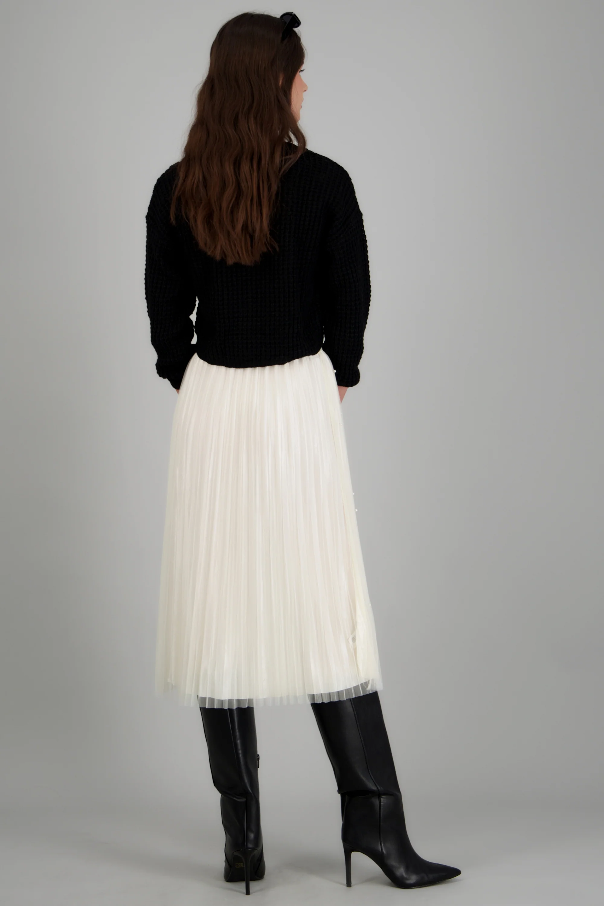 Falda midi con perlitas - Image 4