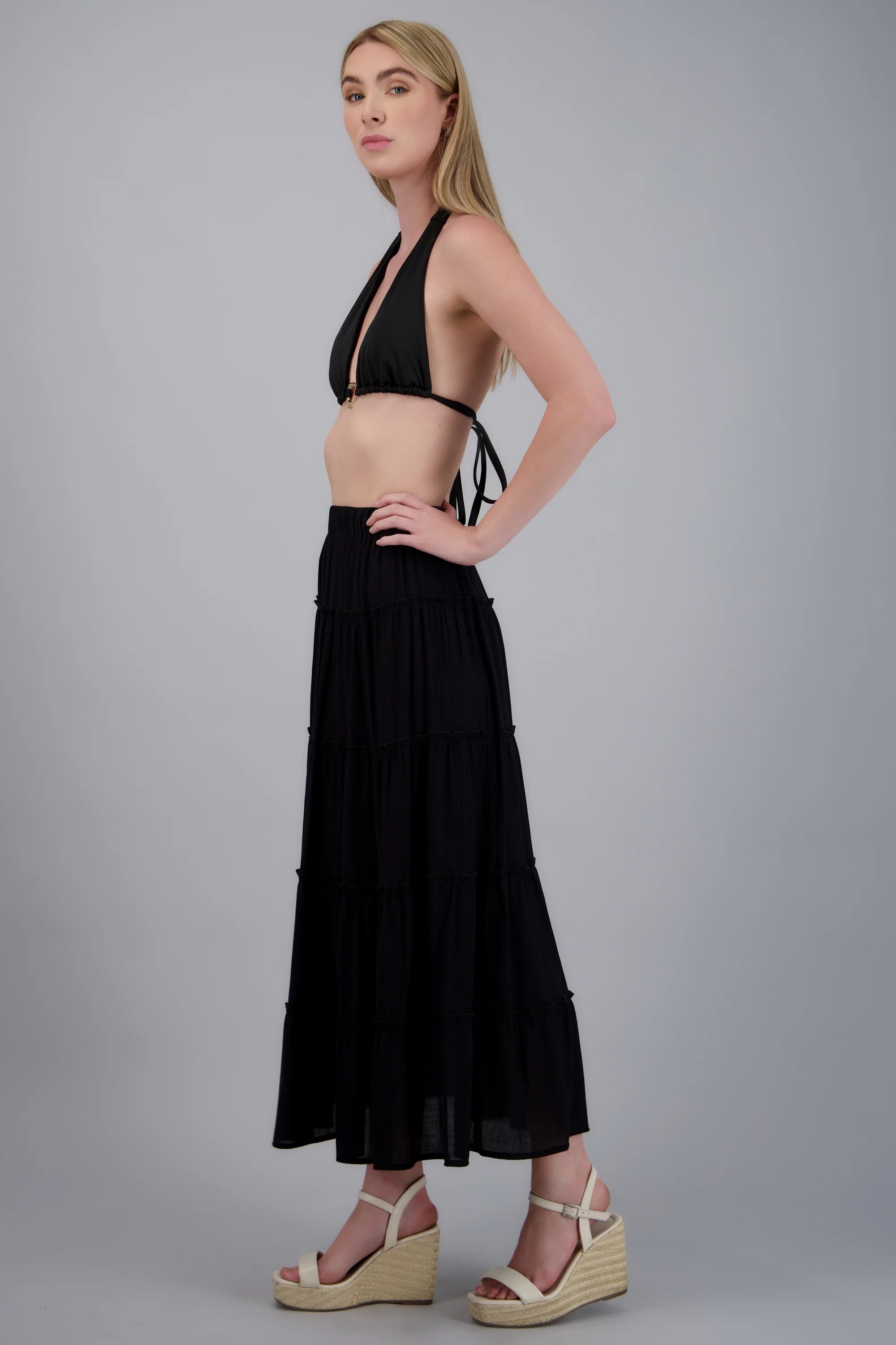 Falda midi cortes ligera - Image 2