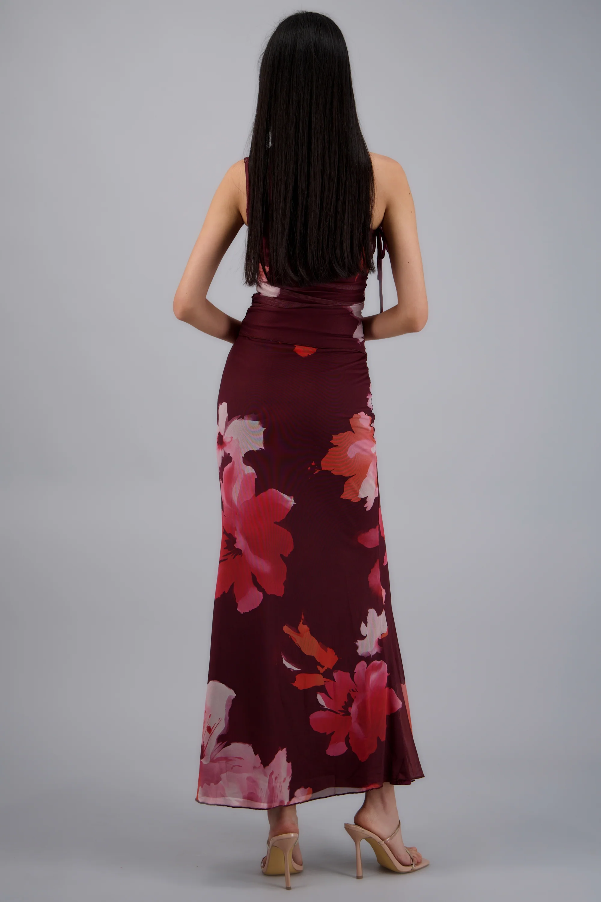Falda midi estampado flores - Image 4