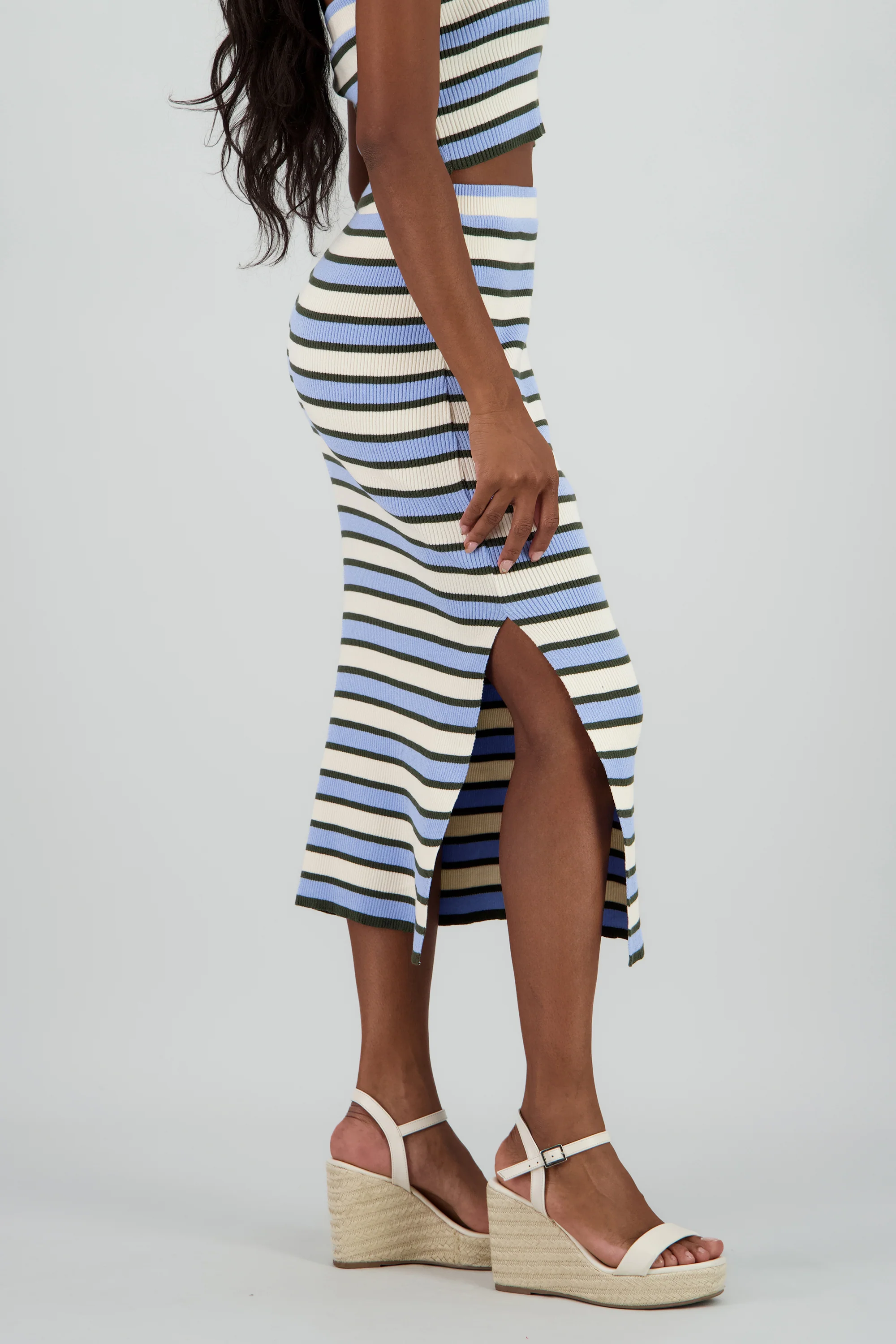 Falda midi rayas - Image 3