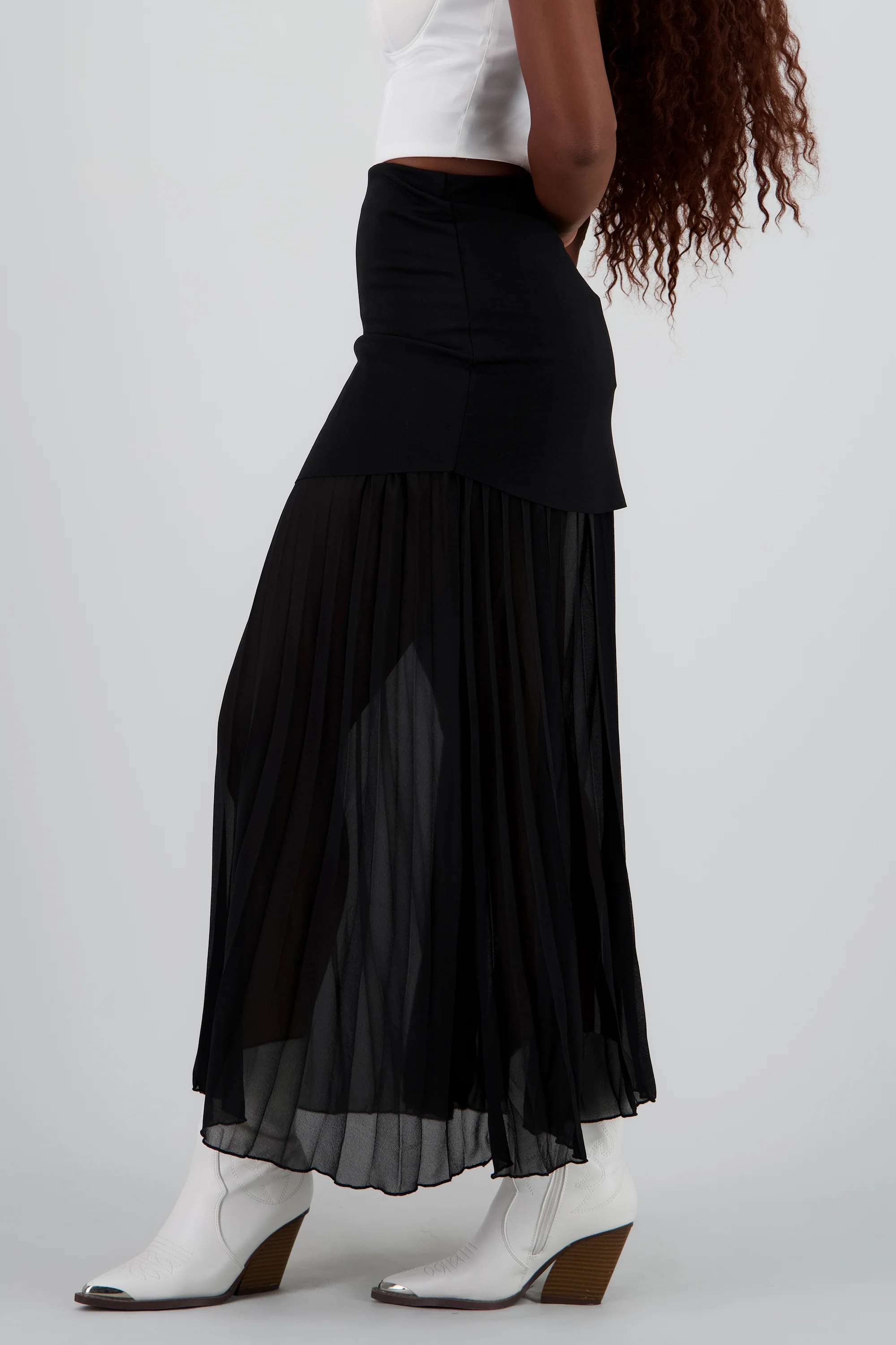 Falda midi transparencia - Image 3
