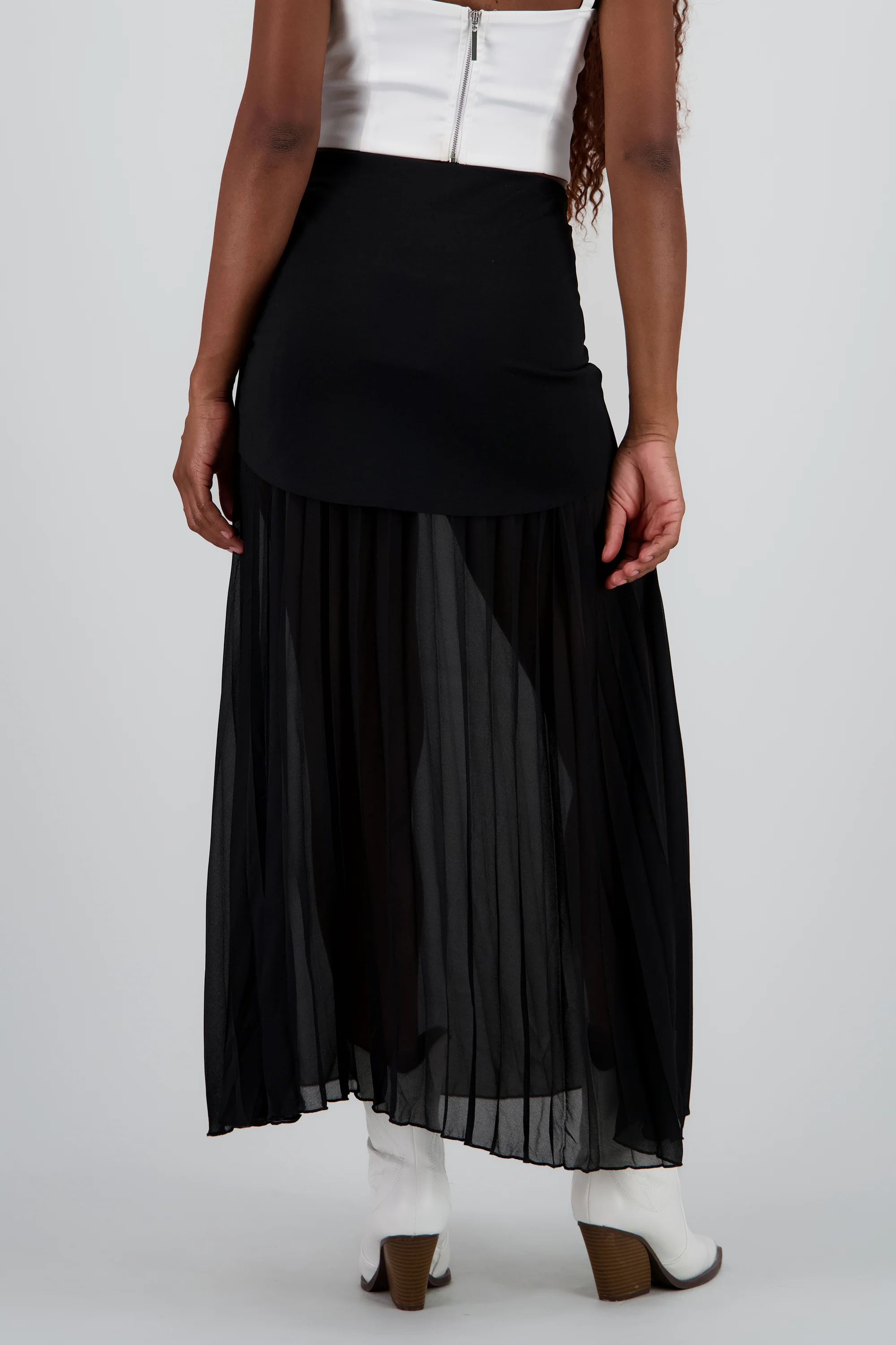 Falda midi transparencia - Image 4