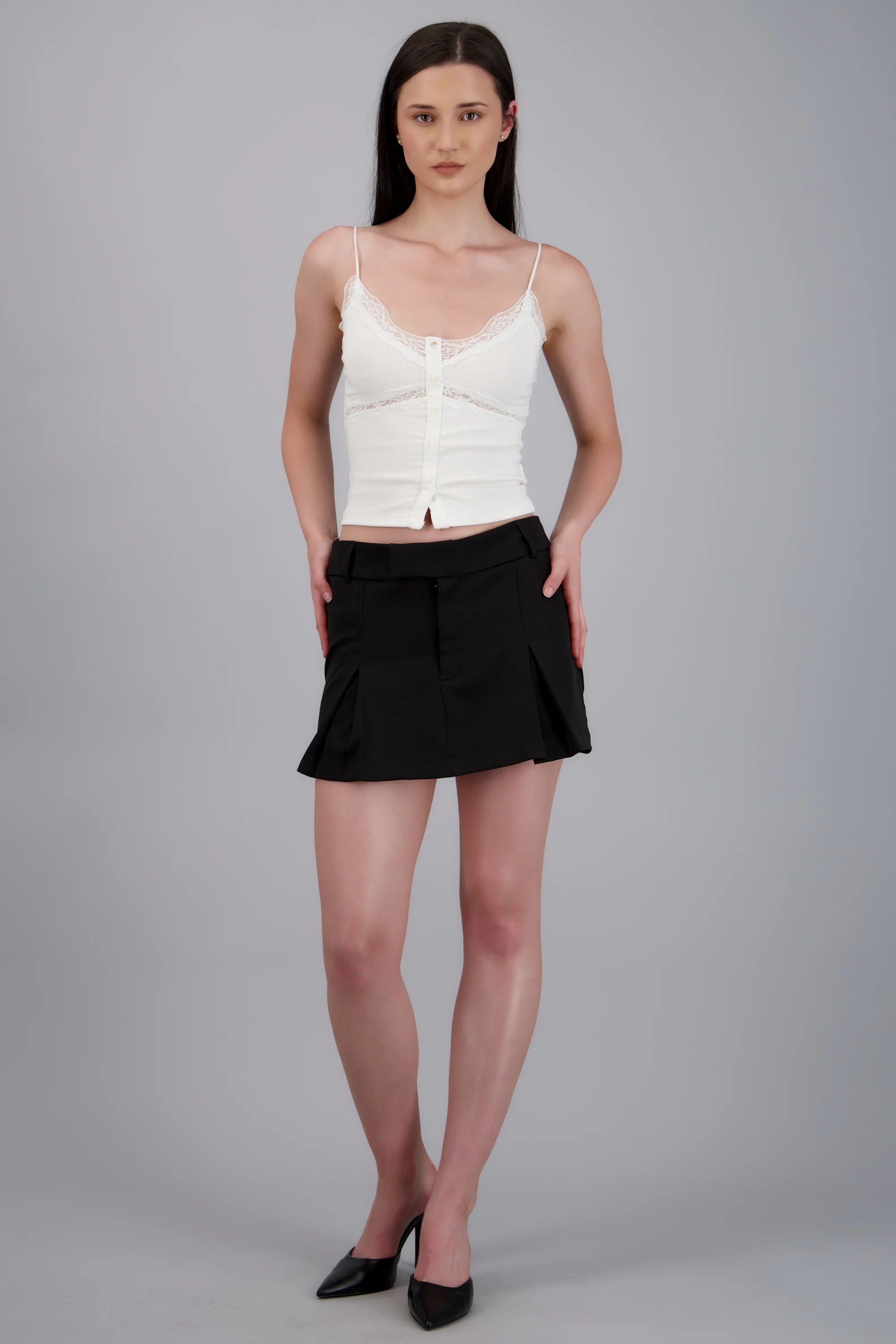 Falda mini detalle pinzas