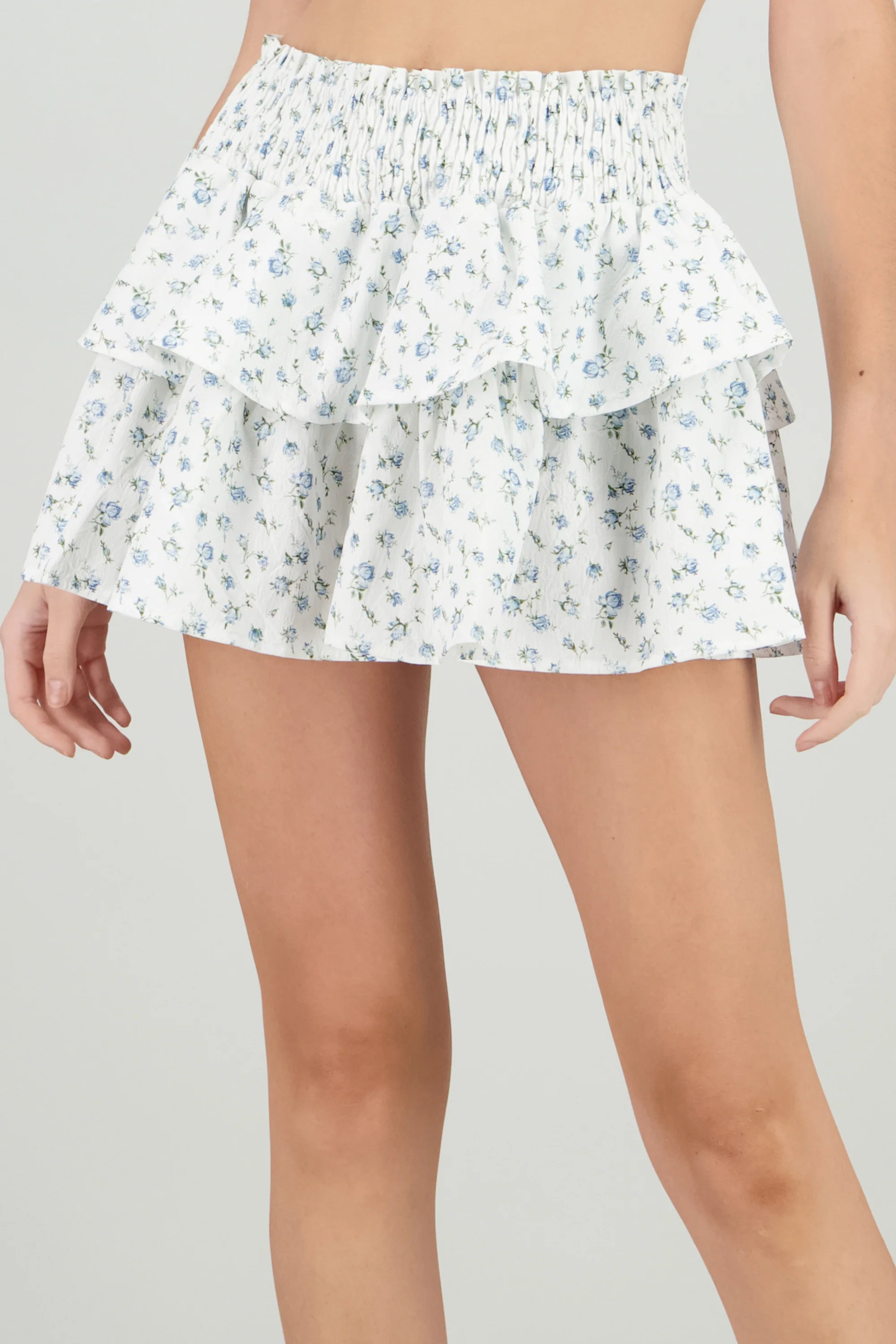 Falda mini estampada flores olanes - Image 5
