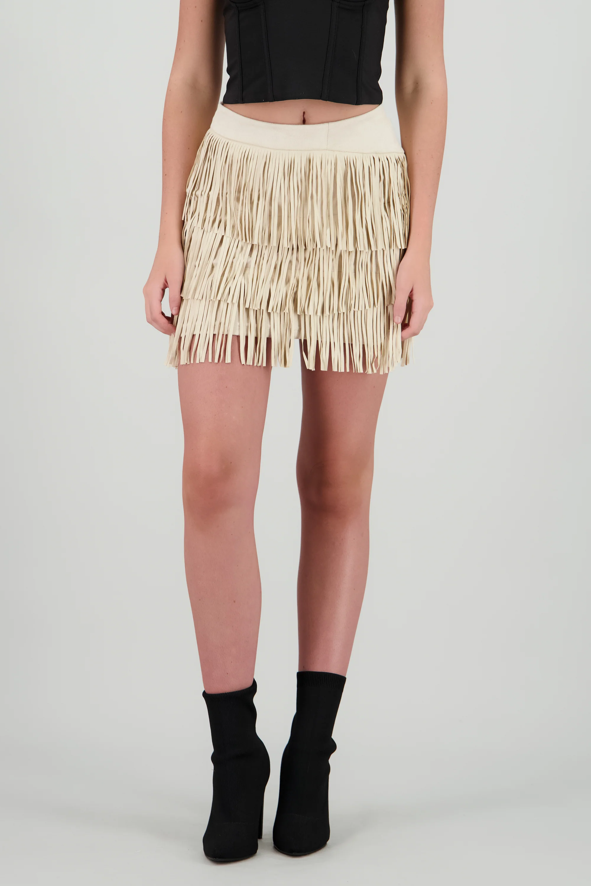 Falda mini fringe suede - Image 2