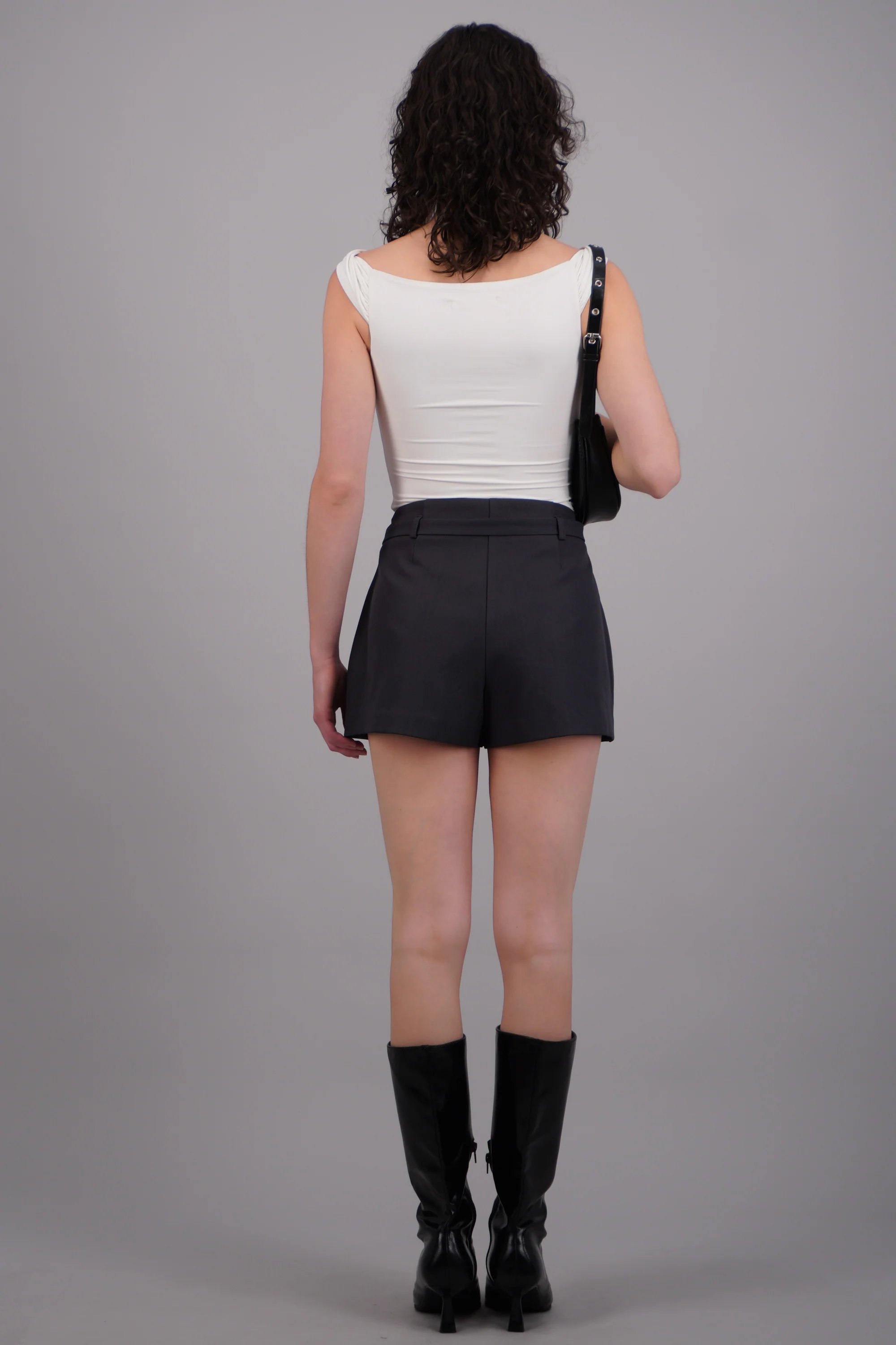 Falda sastreada con cinto - Image 4