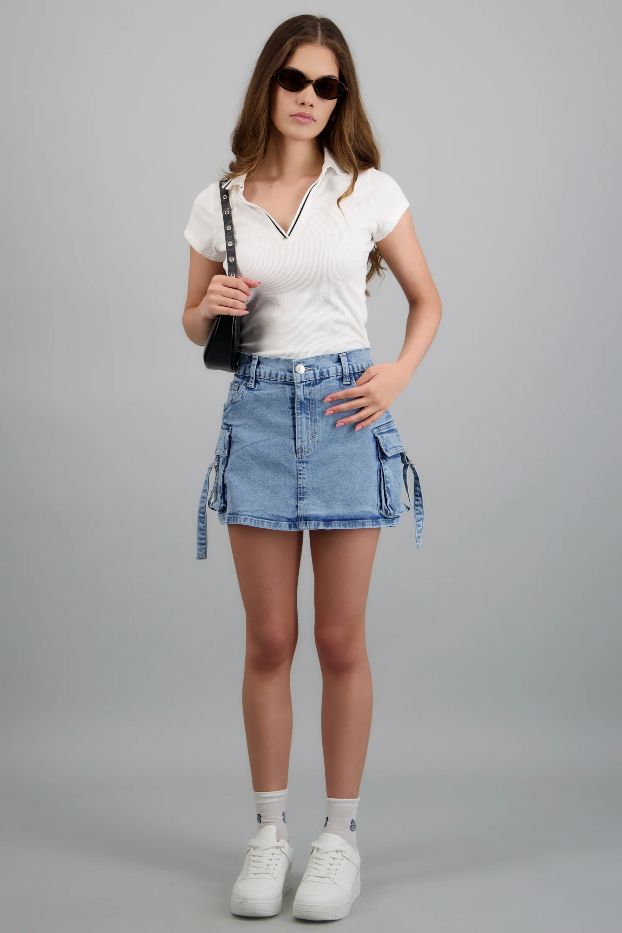Falda short cargo tiras - Image 5