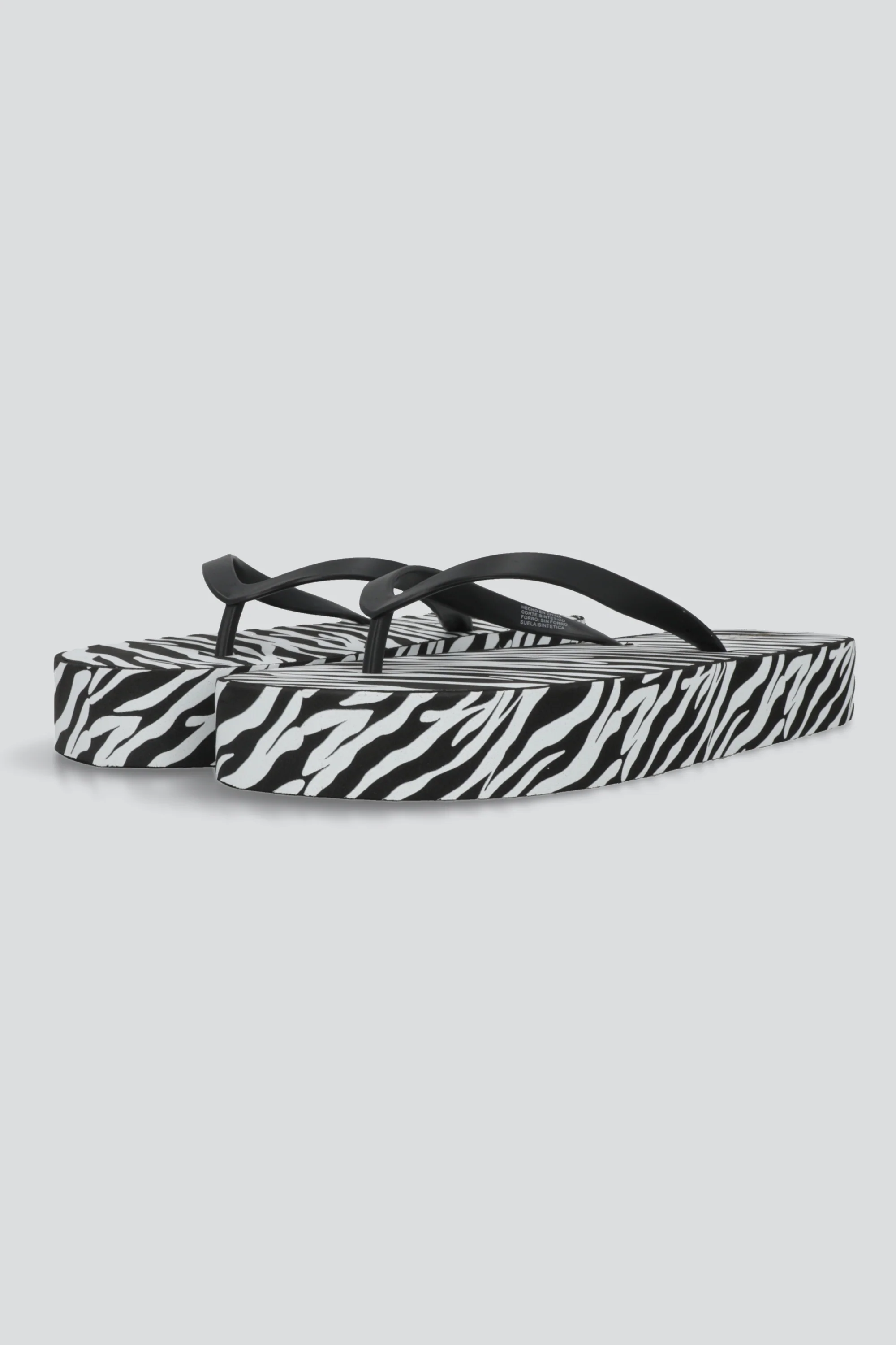Flip flop chinela brillos estampado zebra - Image 3