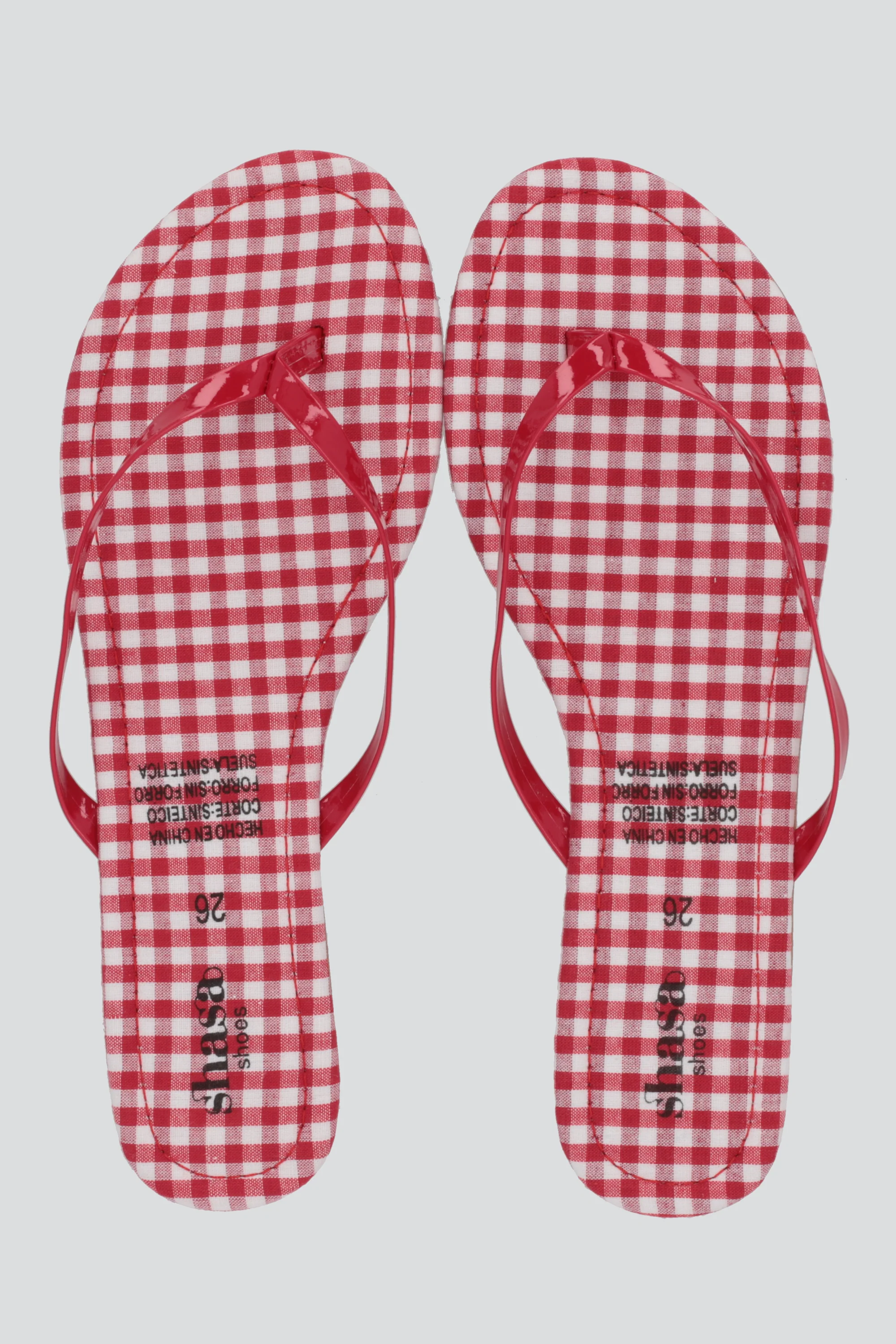 Flip flop gingham
