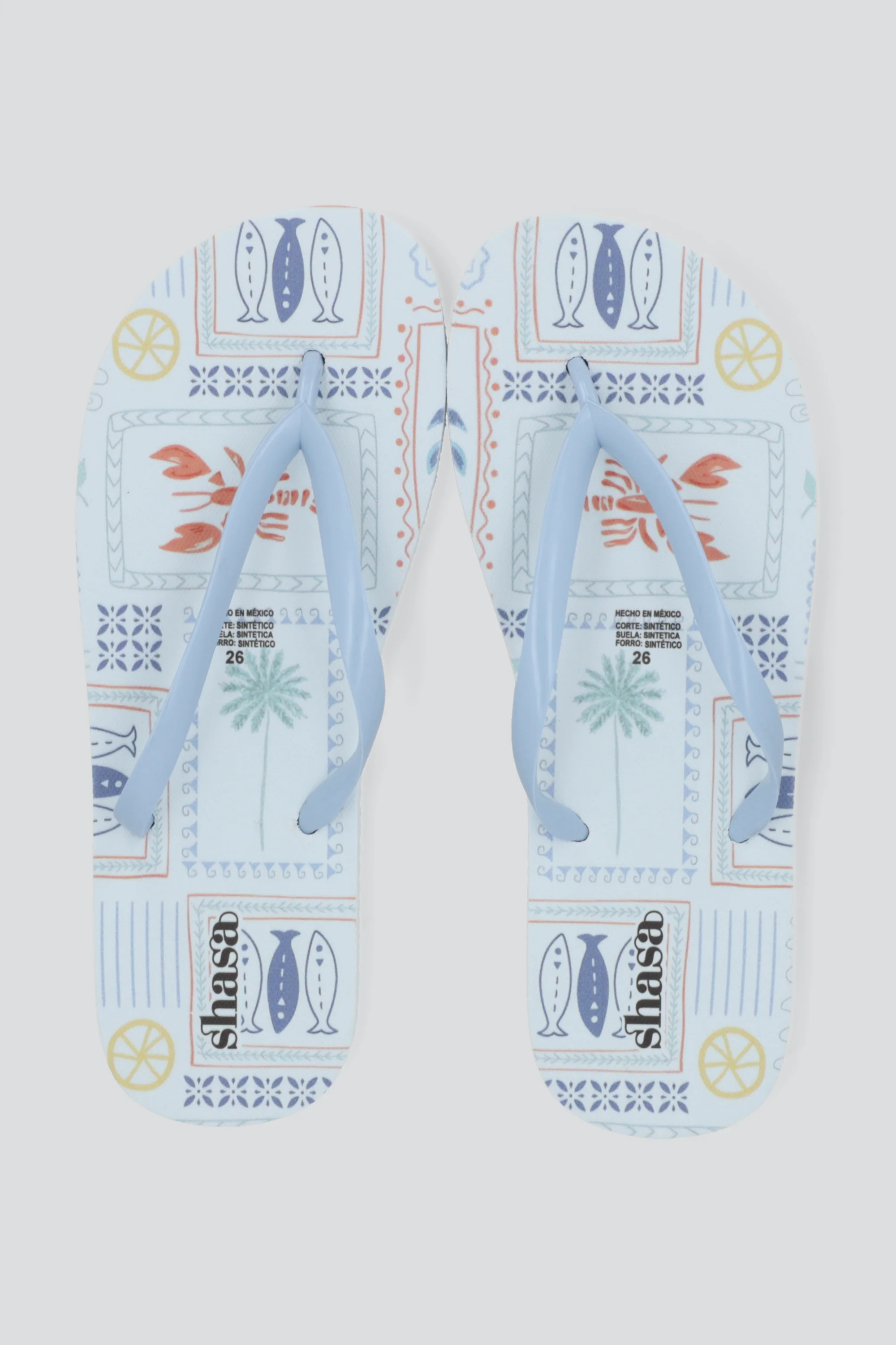 Flip flop langosta sardinas