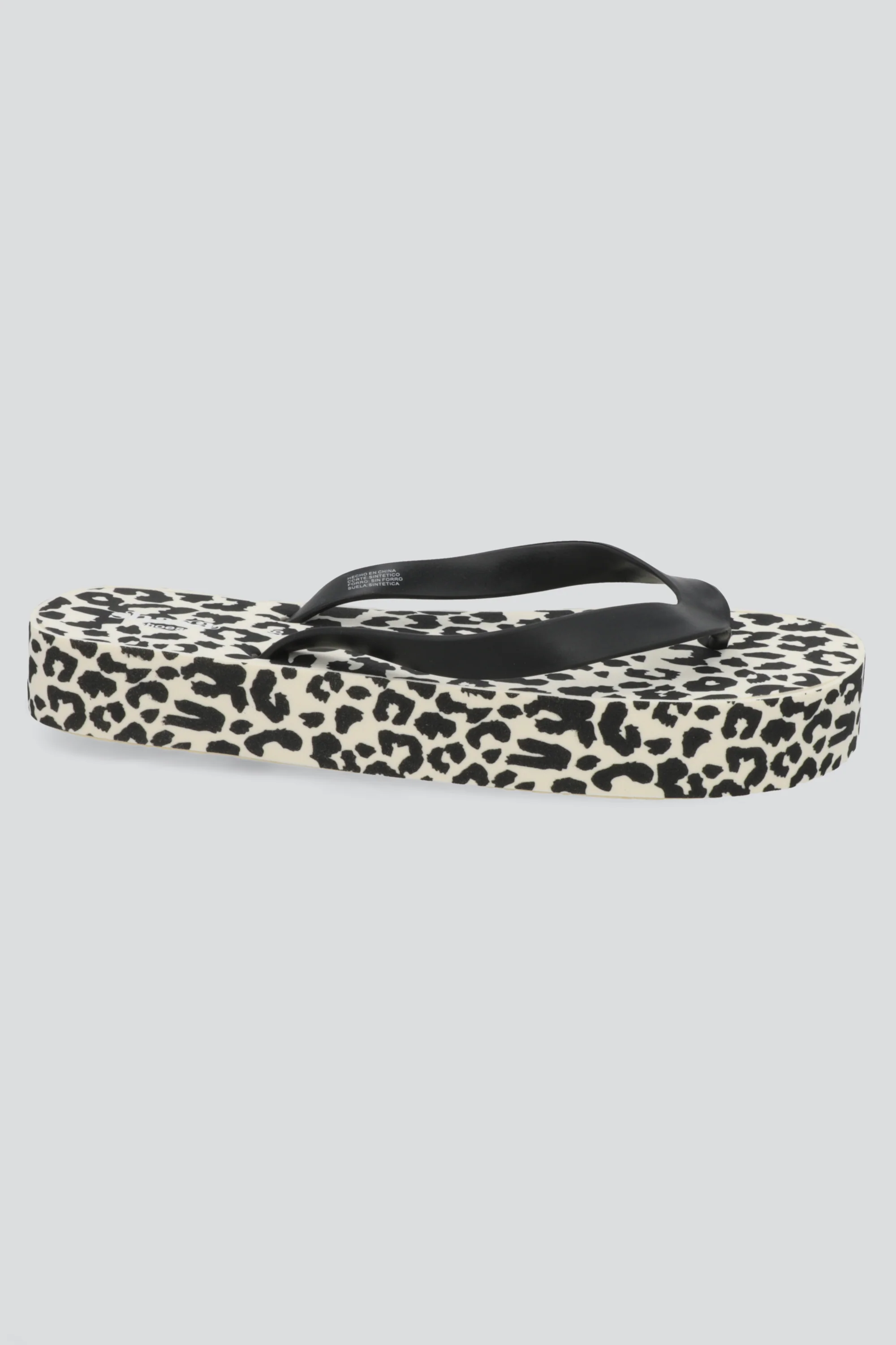Flip flop plataforma animal print