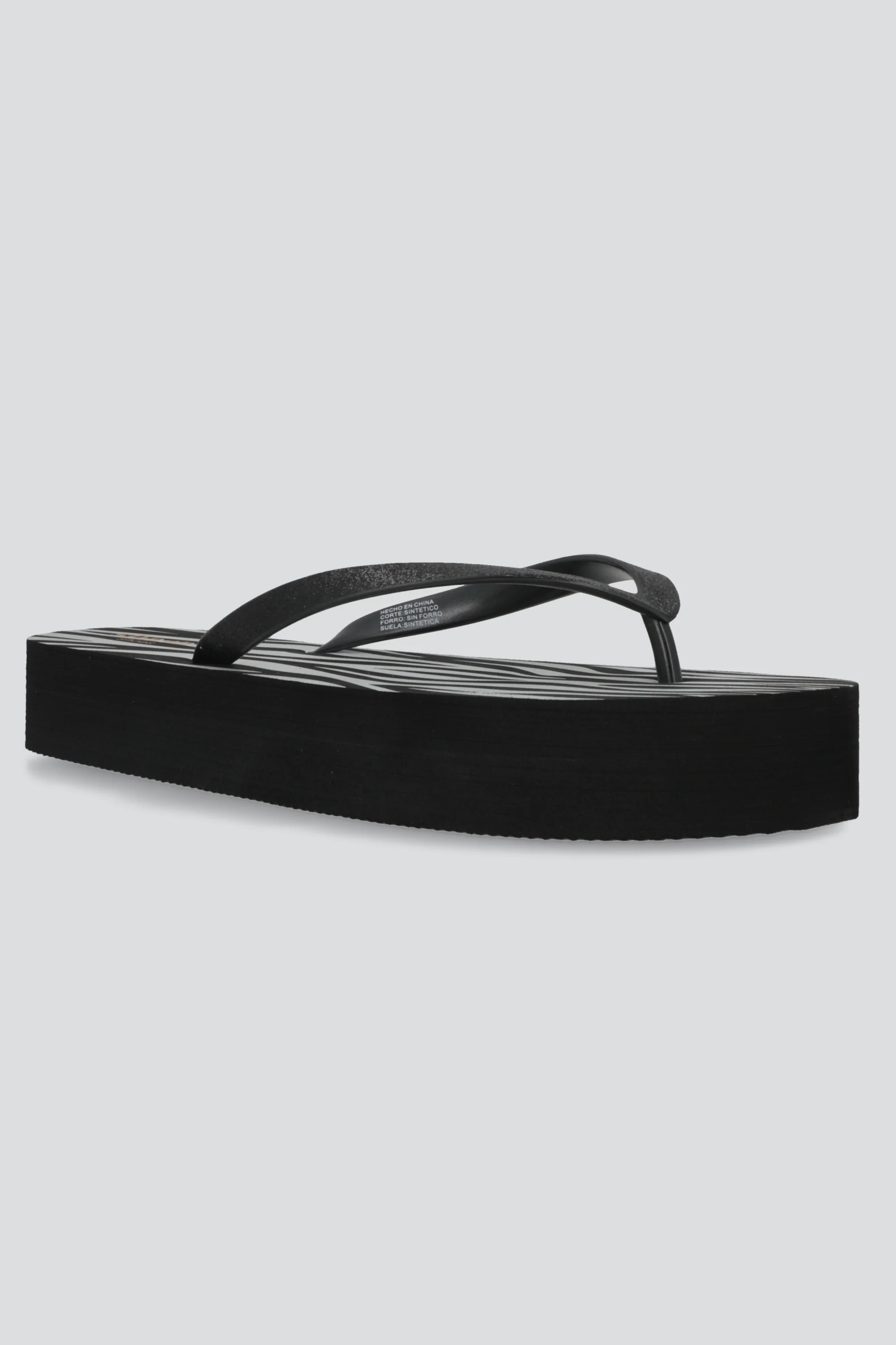 Flip flop plataforma estampado zebra - Image 4