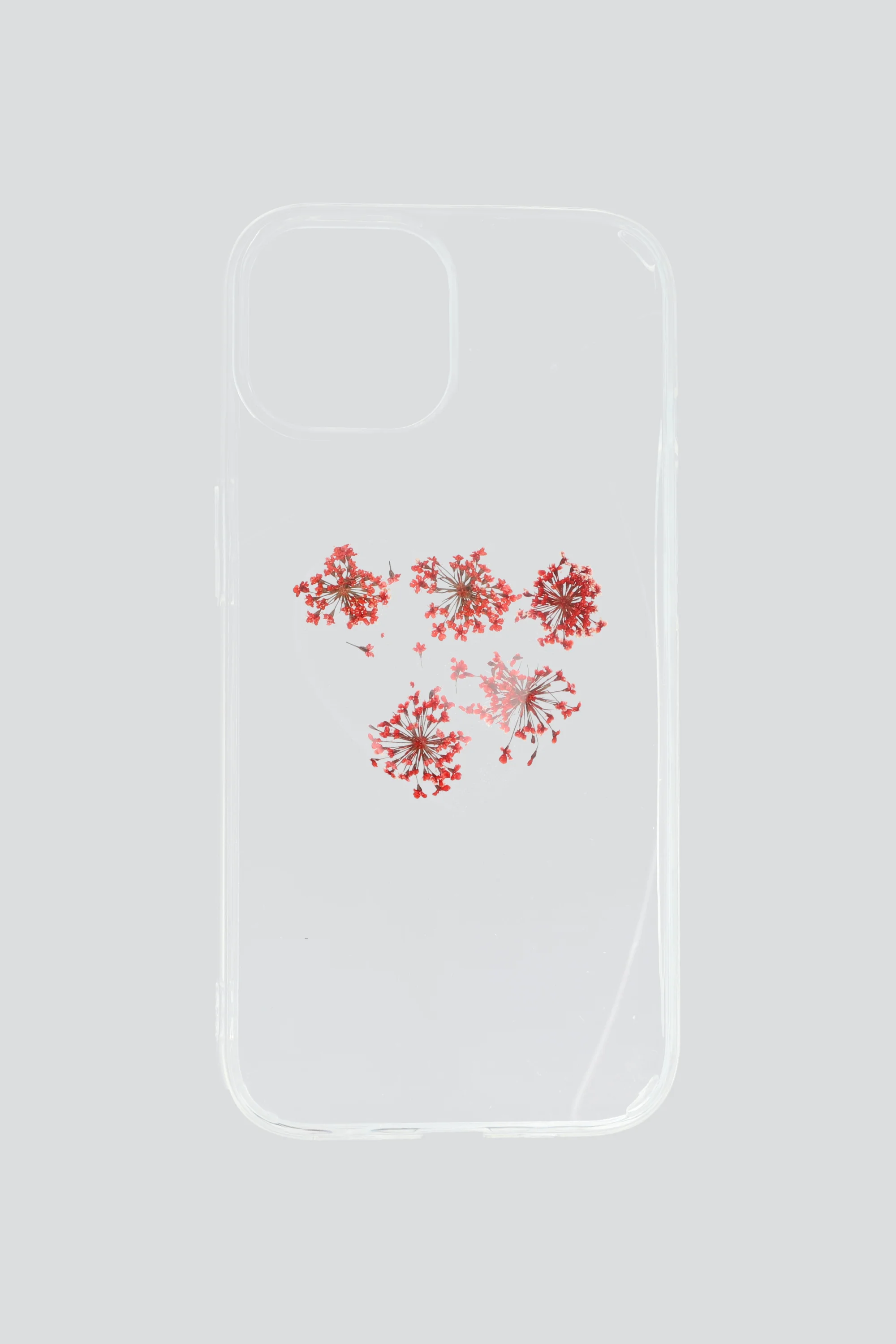 Funda cel iph15 corazon flor real