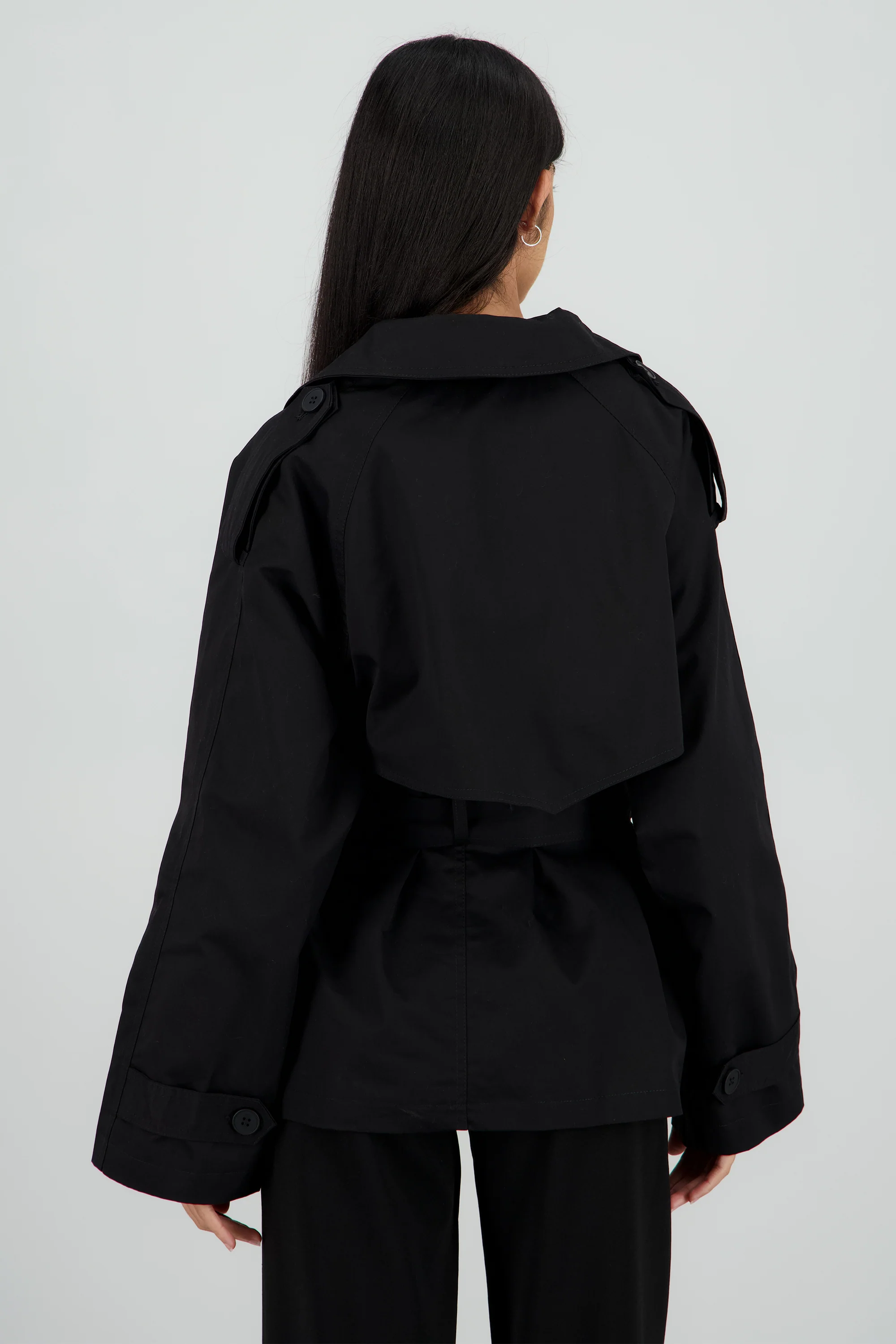 Gabardina oversized corta - Image 4