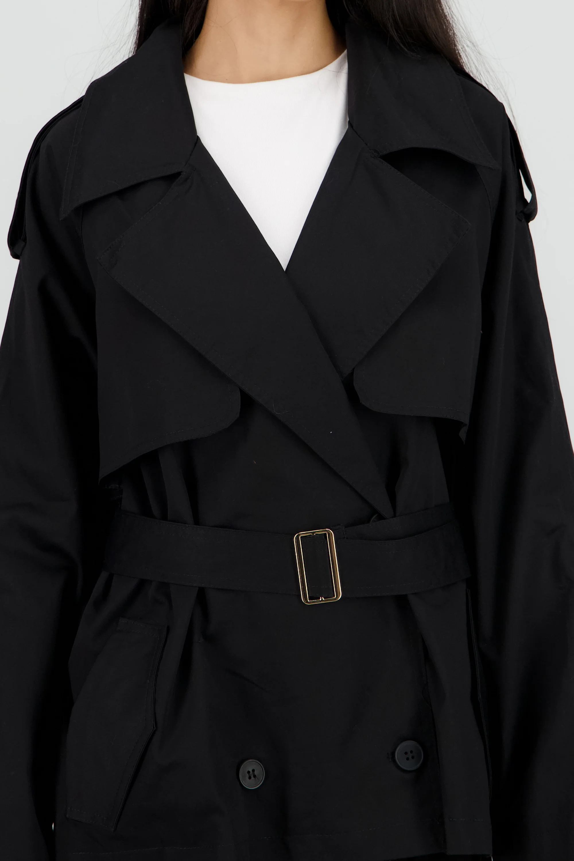 Gabardina oversized corta - Image 5