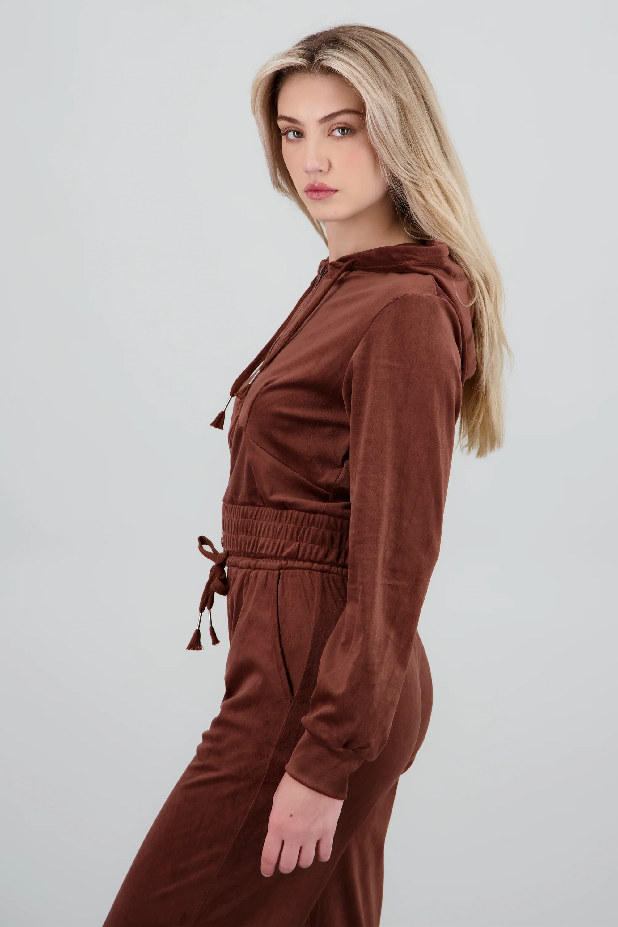 Hoodie velvet cierre - Image 3