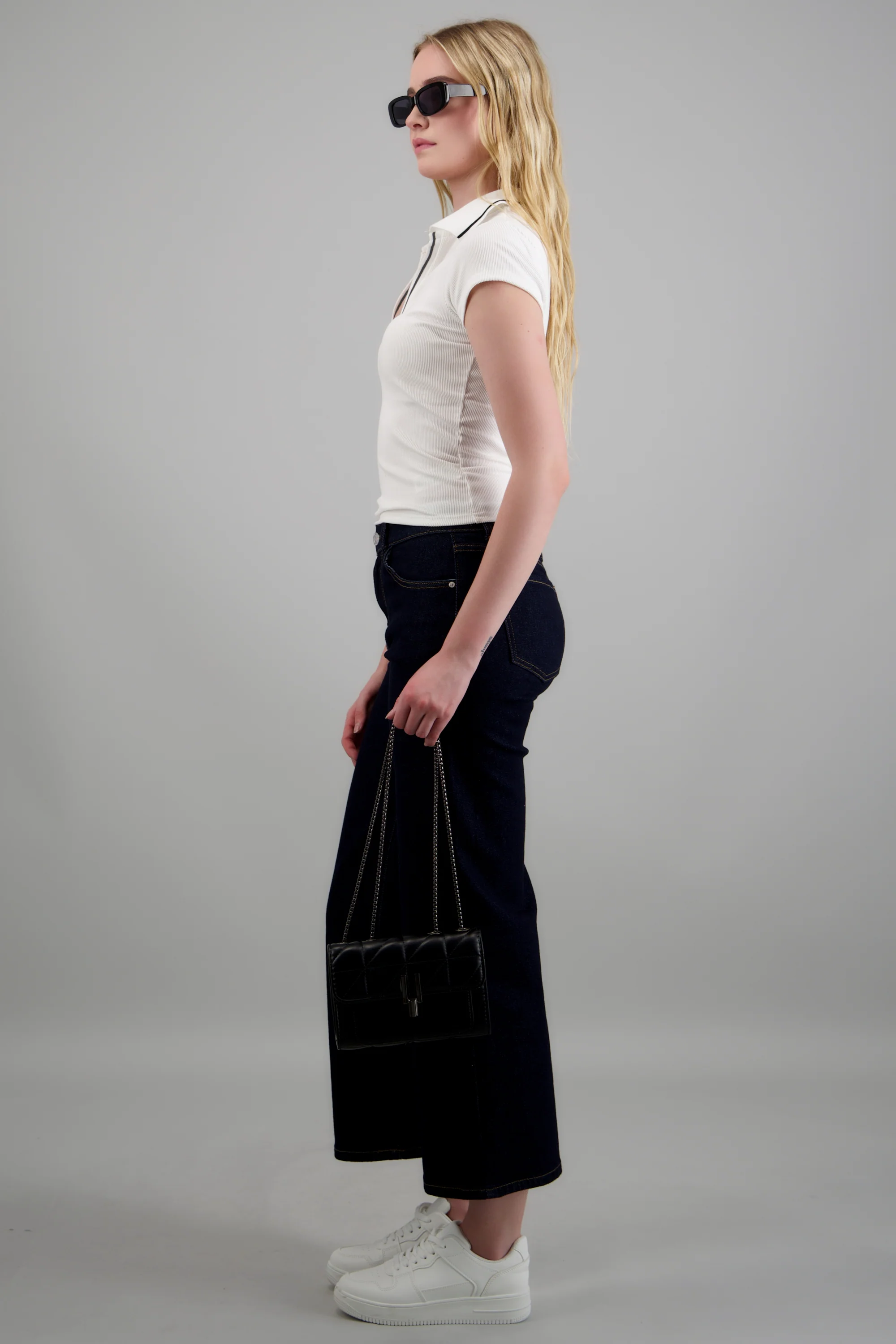 Jeans cropped amplios - Image 3