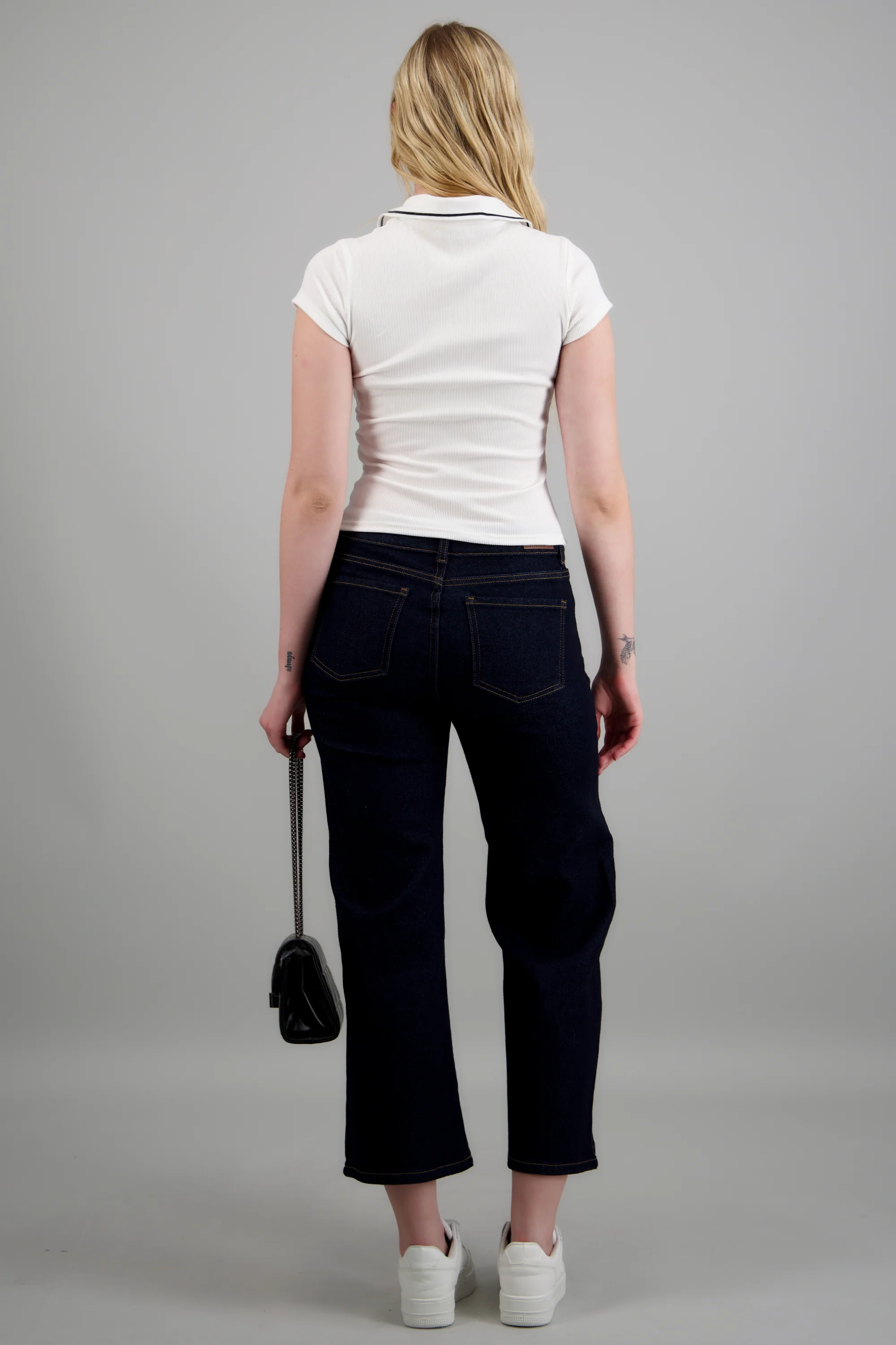 Jeans cropped amplios - Image 4