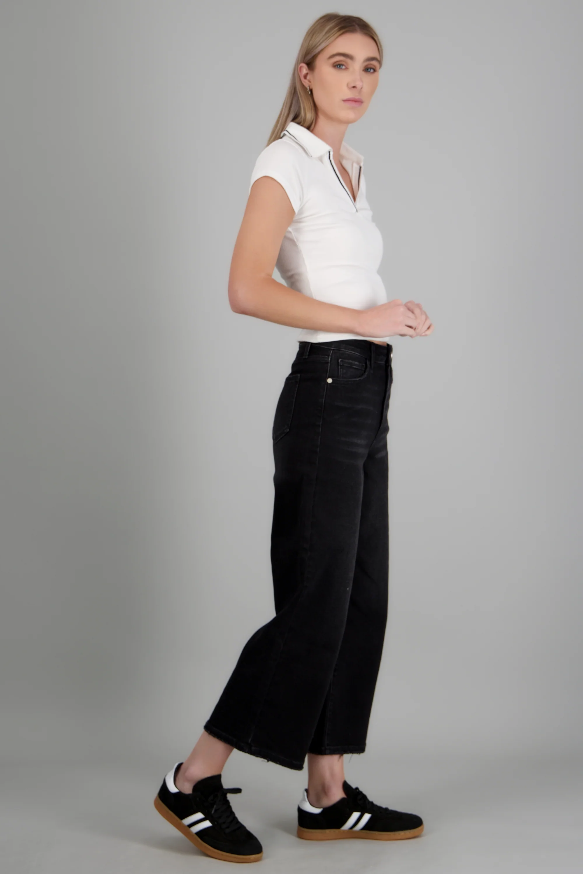 JEANS CROPPED MID RISE - Image 2