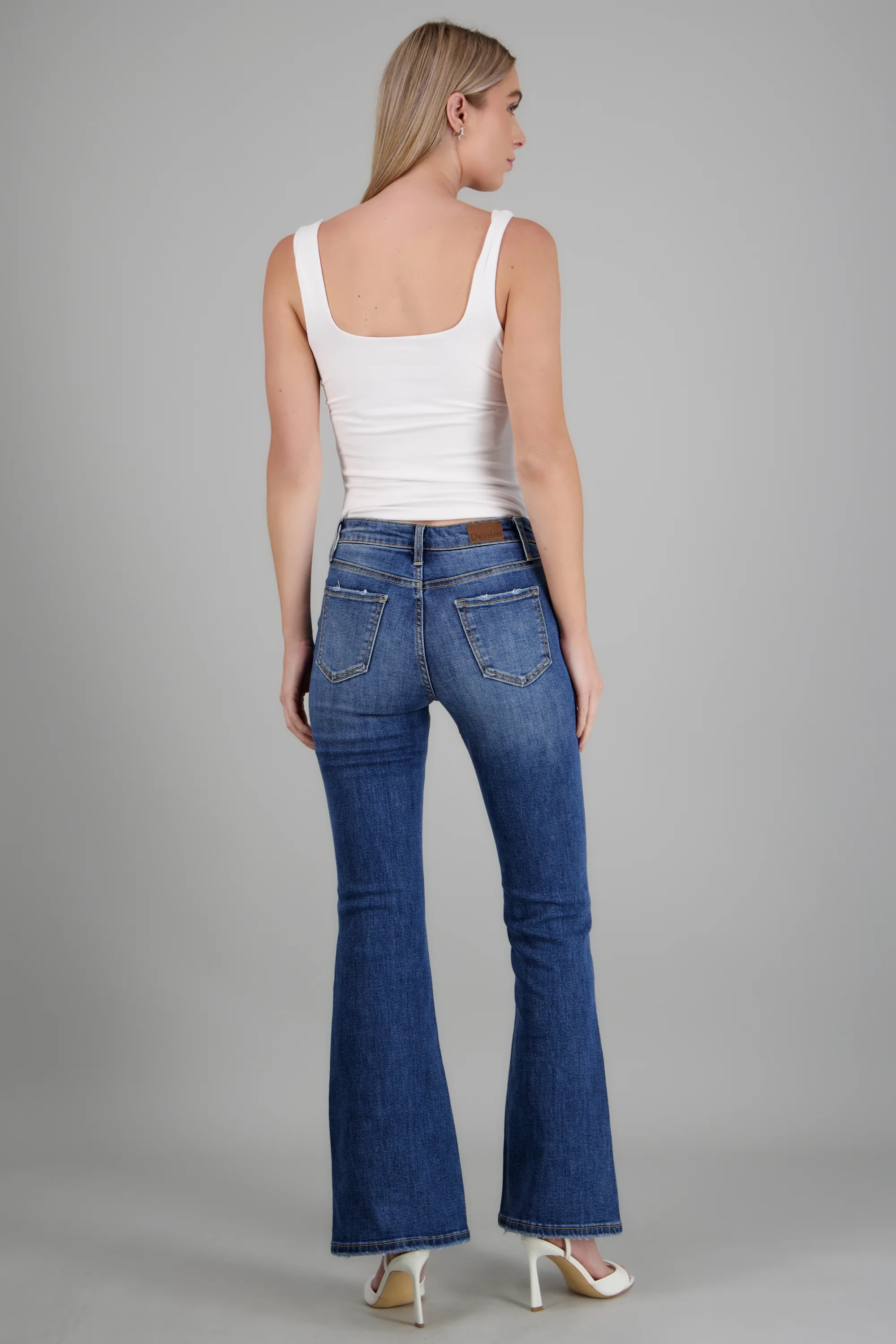 Jeans flare cintura media - Image 6