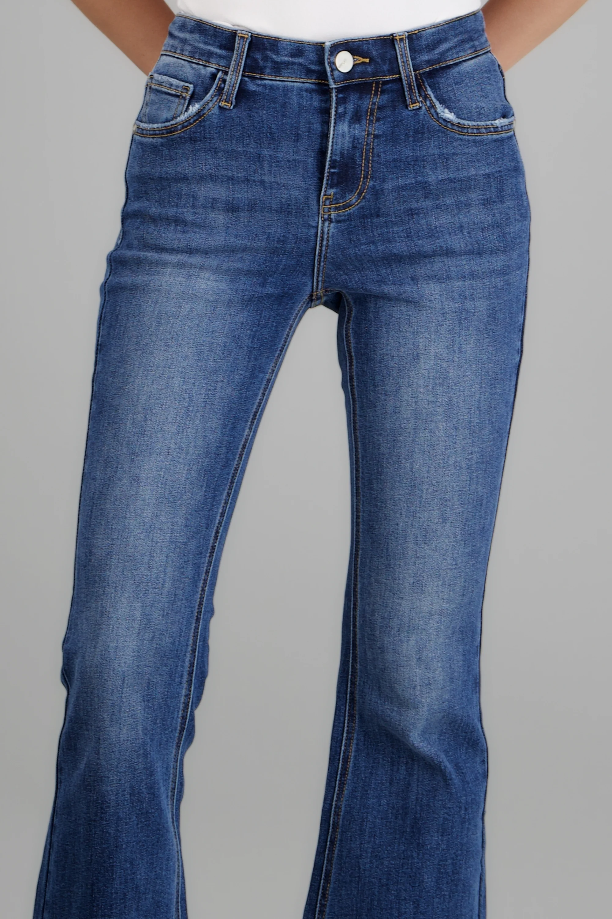 Jeans flare cintura media - Image 7